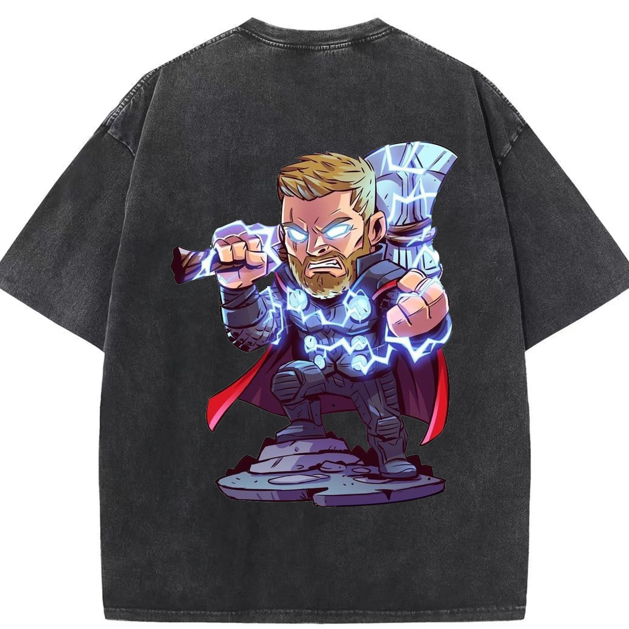 （画像用） アベンジャーズ The Avengers 綿100% ヴィンテージ風 半袖Tシャツ（背面プリント）