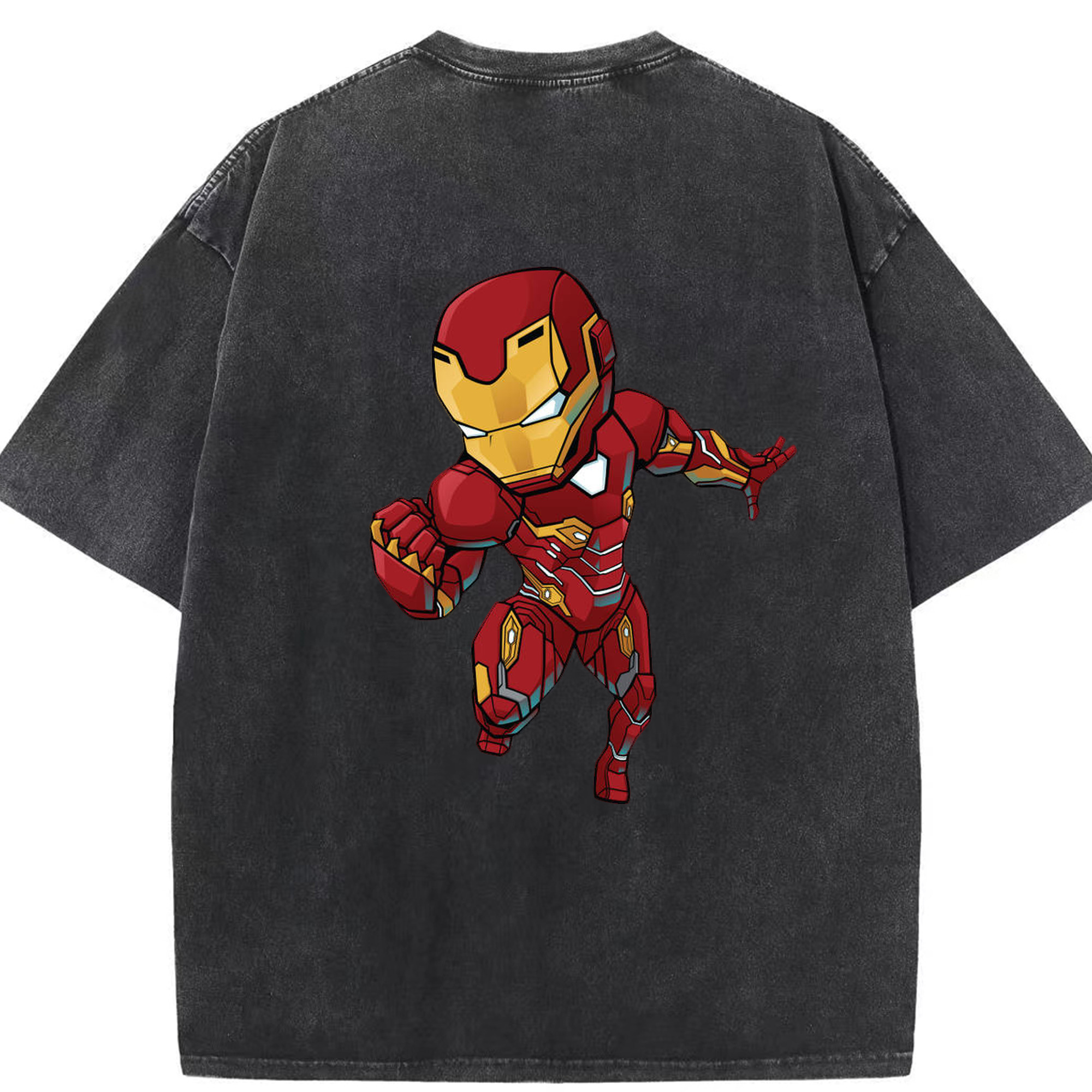 （画像用） アベンジャーズ The Avengers 綿100% ヴィンテージ風 半袖Tシャツ（背面プリント）