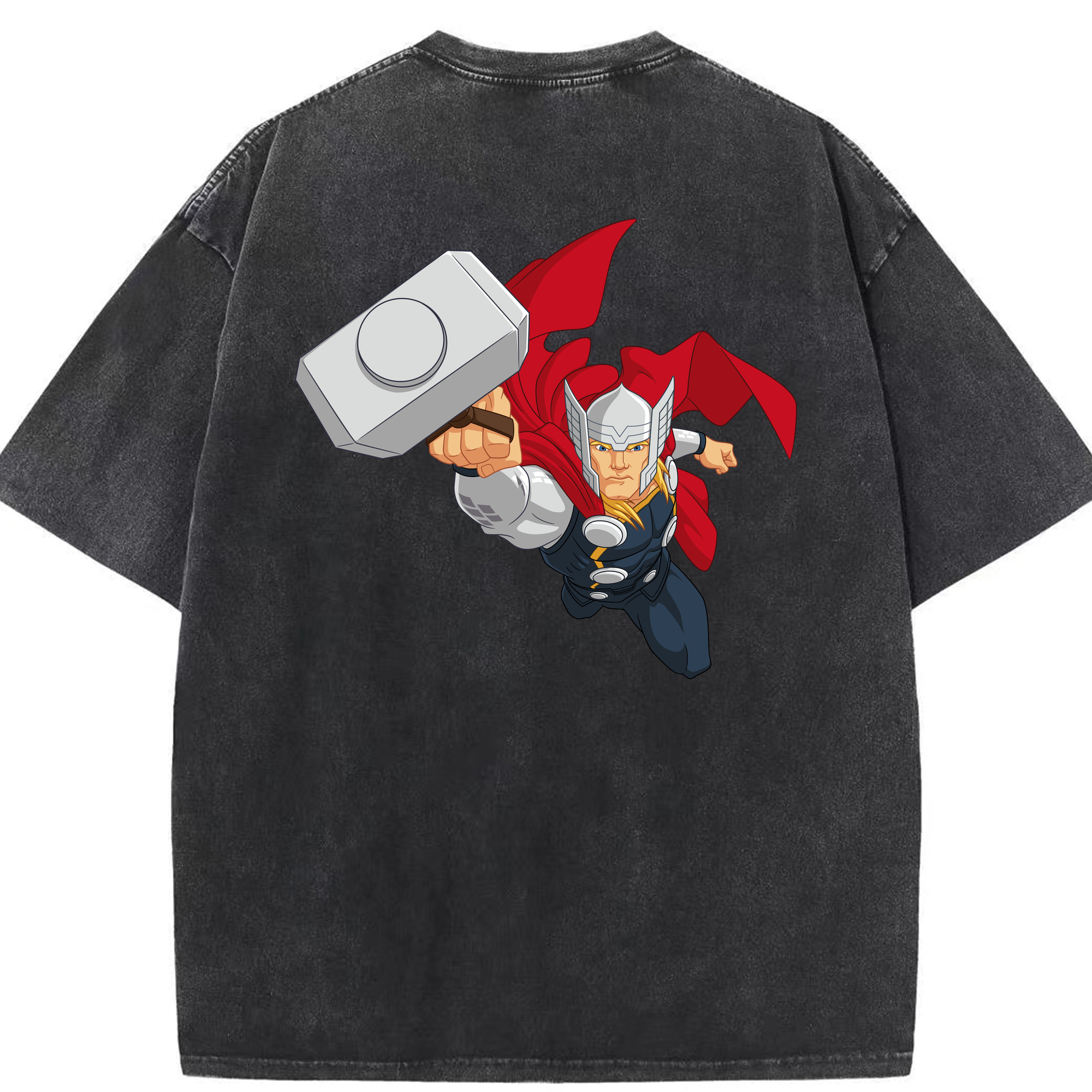 （画像用） アベンジャーズ The Avengers 綿100% ヴィンテージ風 半袖Tシャツ（背面プリント）