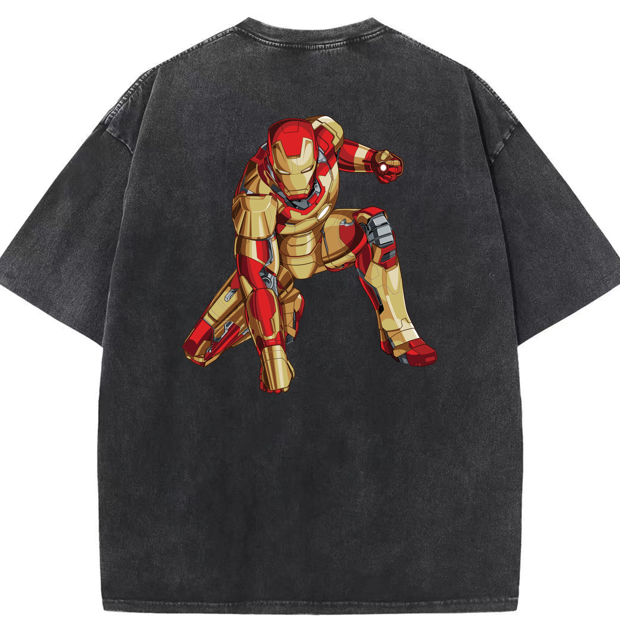 （画像用） アベンジャーズ The Avengers 綿100% ヴィンテージ風 半袖Tシャツ（背面プリント）