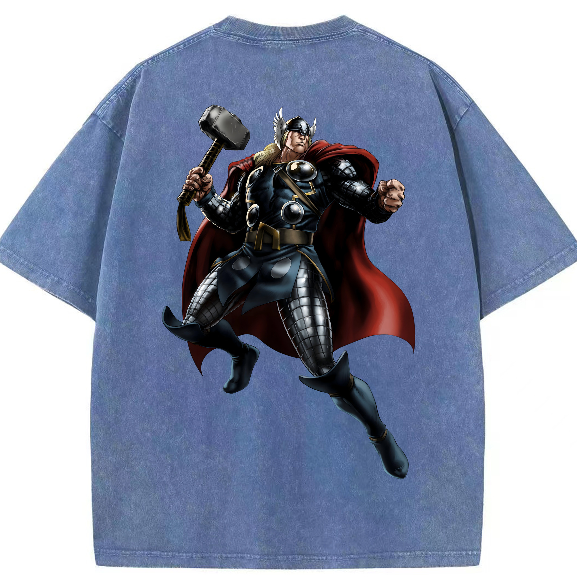 （画像用） アベンジャーズ The Avengers 綿100% ヴィンテージ風 半袖Tシャツ（背面プリント）