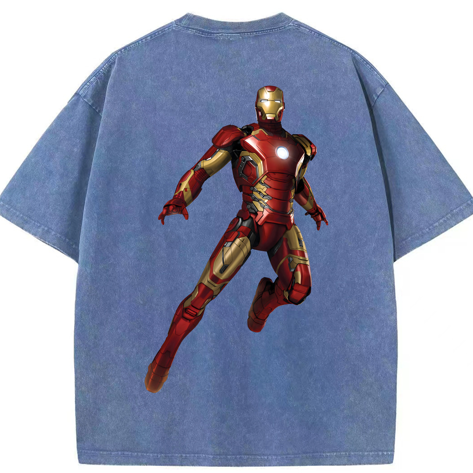 （画像用） アベンジャーズ The Avengers 綿100% ヴィンテージ風 半袖Tシャツ（背面プリント）
