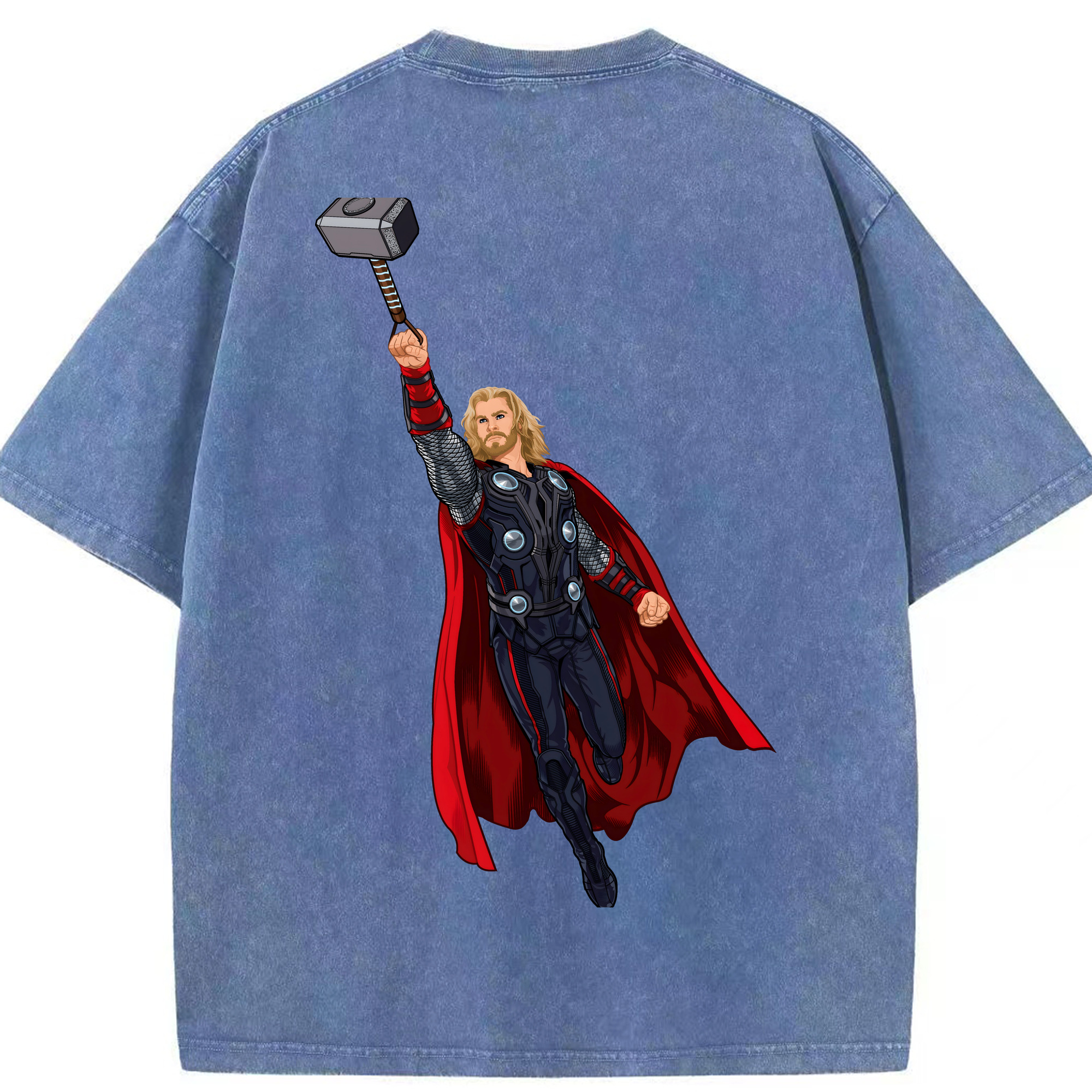 （画像用） アベンジャーズ The Avengers 綿100% ヴィンテージ風 半袖Tシャツ（背面プリント）