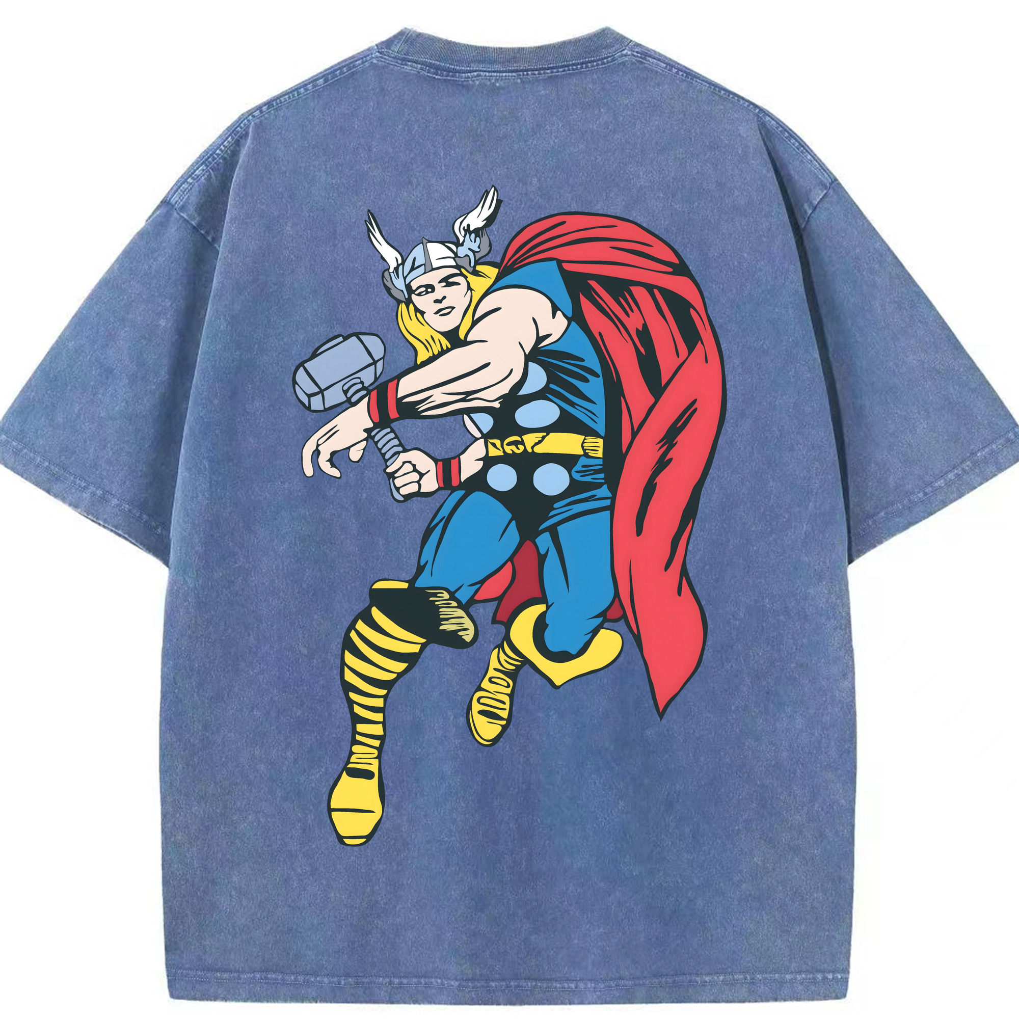 （画像用） アベンジャーズ The Avengers 綿100% ヴィンテージ風 半袖Tシャツ（背面プリント）