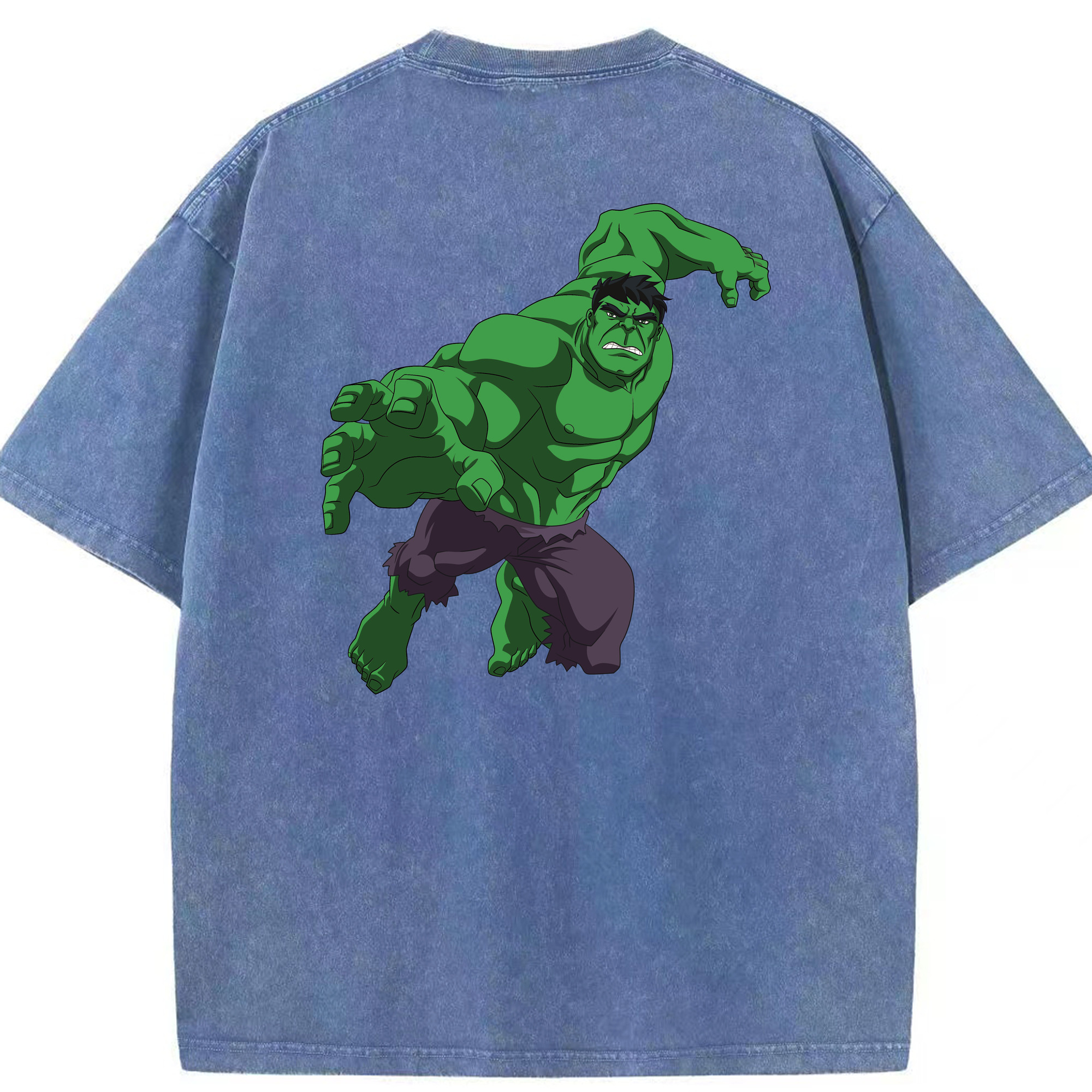 （画像用） アベンジャーズ The Avengers 綿100% ヴィンテージ風 半袖Tシャツ（背面プリント）