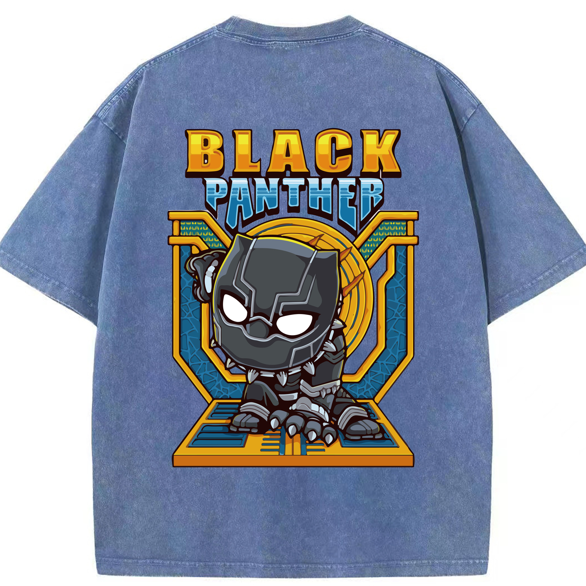 （画像用） アベンジャーズ The Avengers 綿100% ヴィンテージ風 半袖Tシャツ（背面プリント）