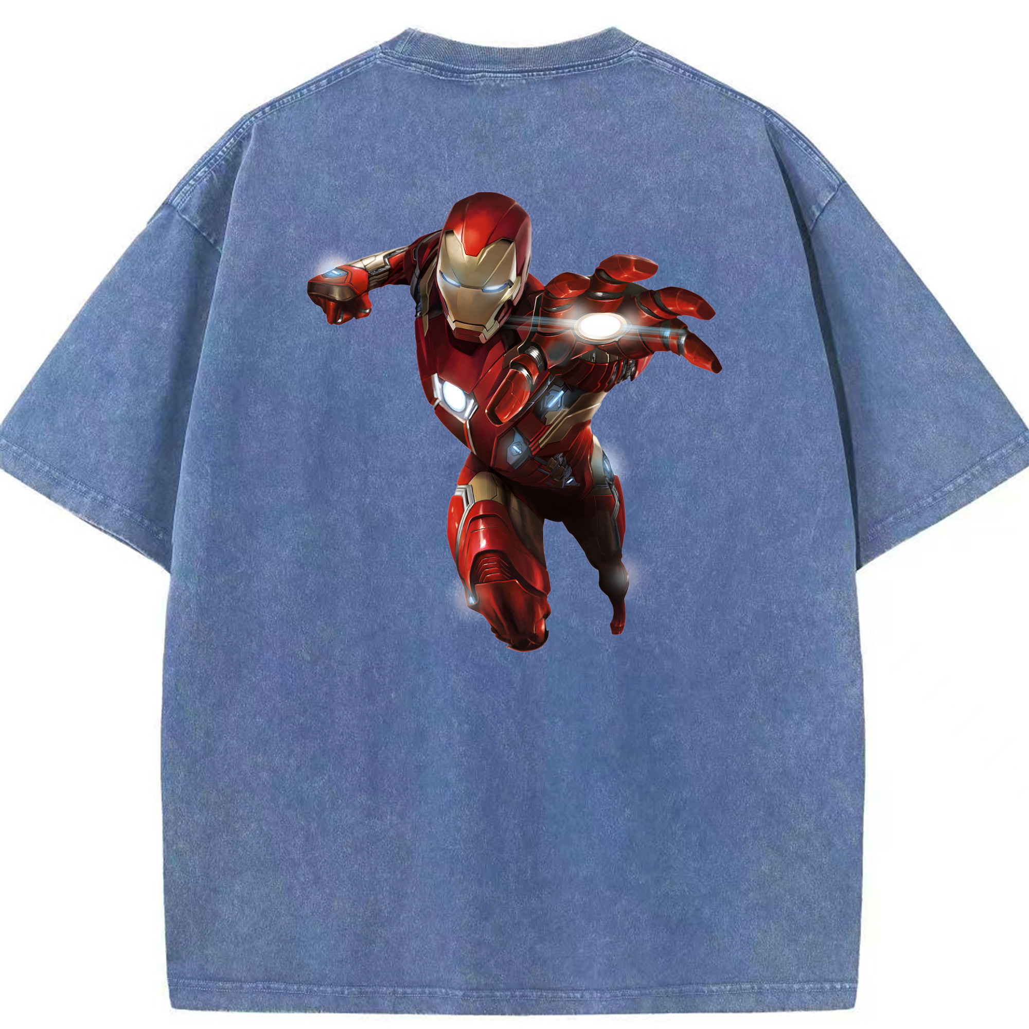 （画像用） アベンジャーズ The Avengers 綿100% ヴィンテージ風 半袖Tシャツ（背面プリント）