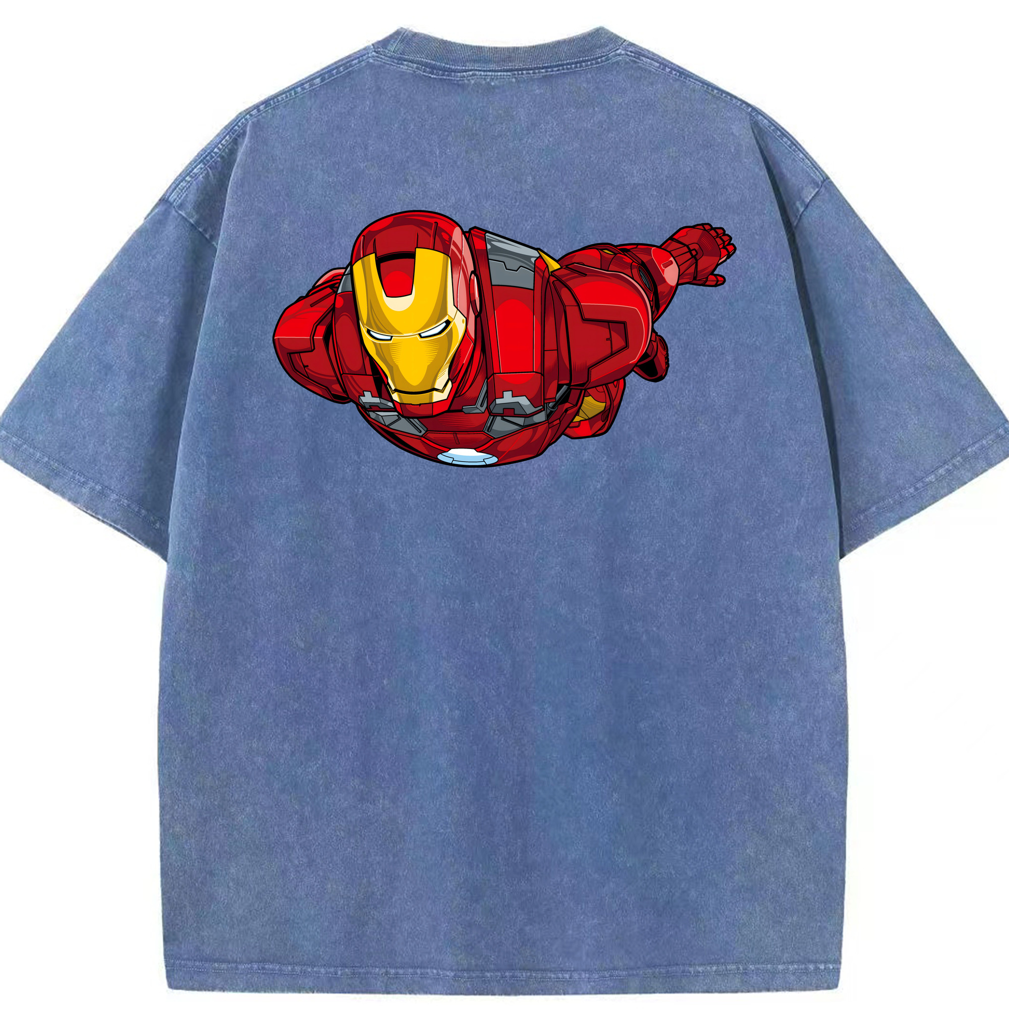 （画像用） アベンジャーズ The Avengers 綿100% ヴィンテージ風 半袖Tシャツ（背面プリント）
