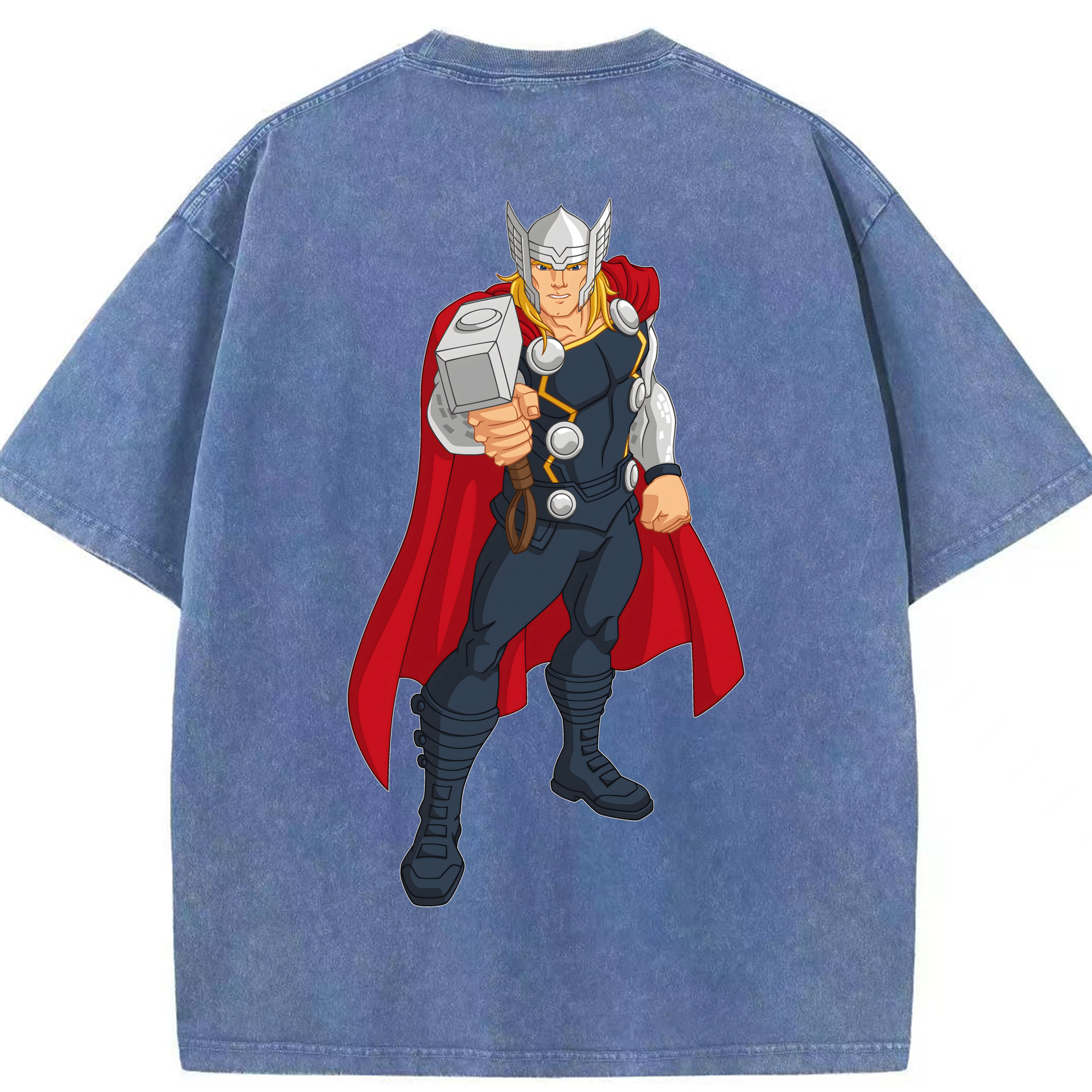 （画像用） アベンジャーズ The Avengers 綿100% ヴィンテージ風 半袖Tシャツ（背面プリント）