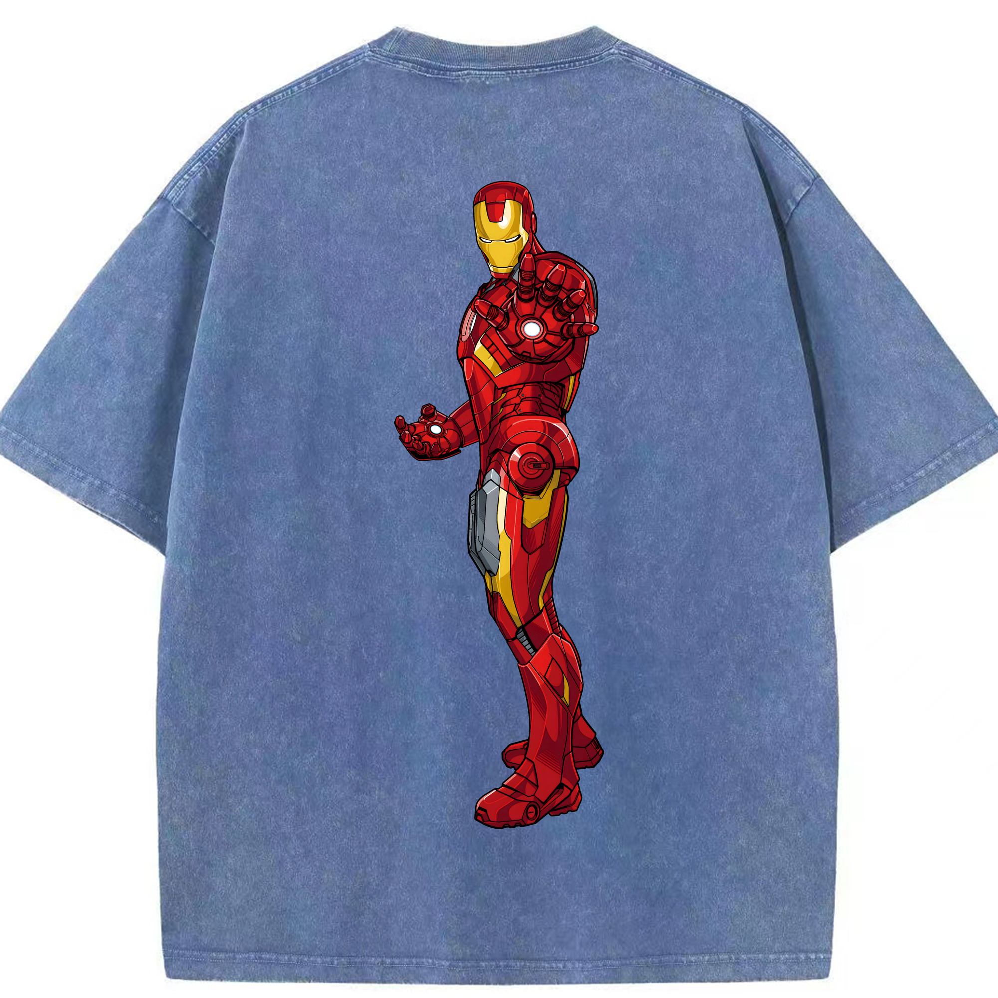 （画像用） アベンジャーズ The Avengers 綿100% ヴィンテージ風 半袖Tシャツ（背面プリント）