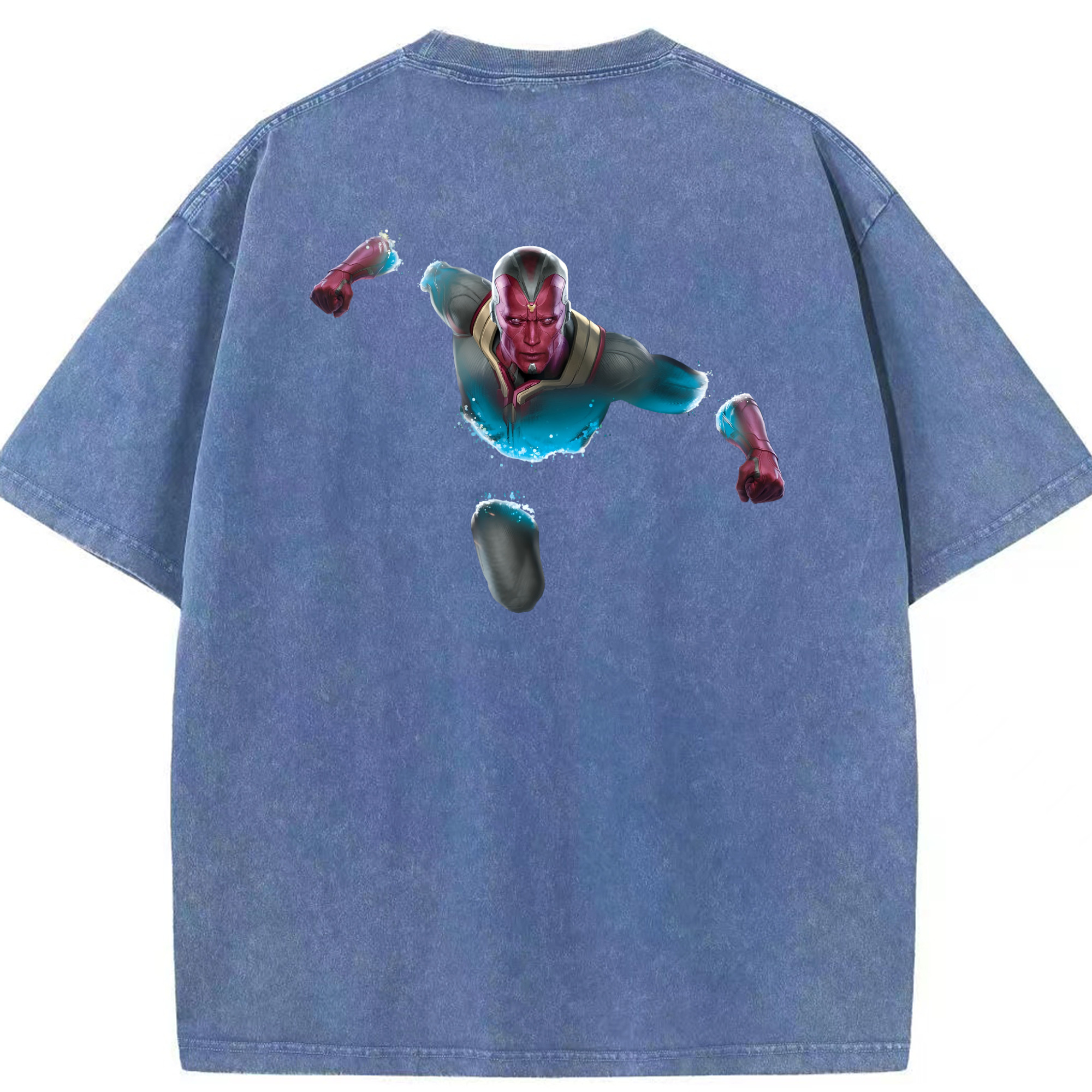 （画像用） アベンジャーズ The Avengers 綿100% ヴィンテージ風 半袖Tシャツ（背面プリント）