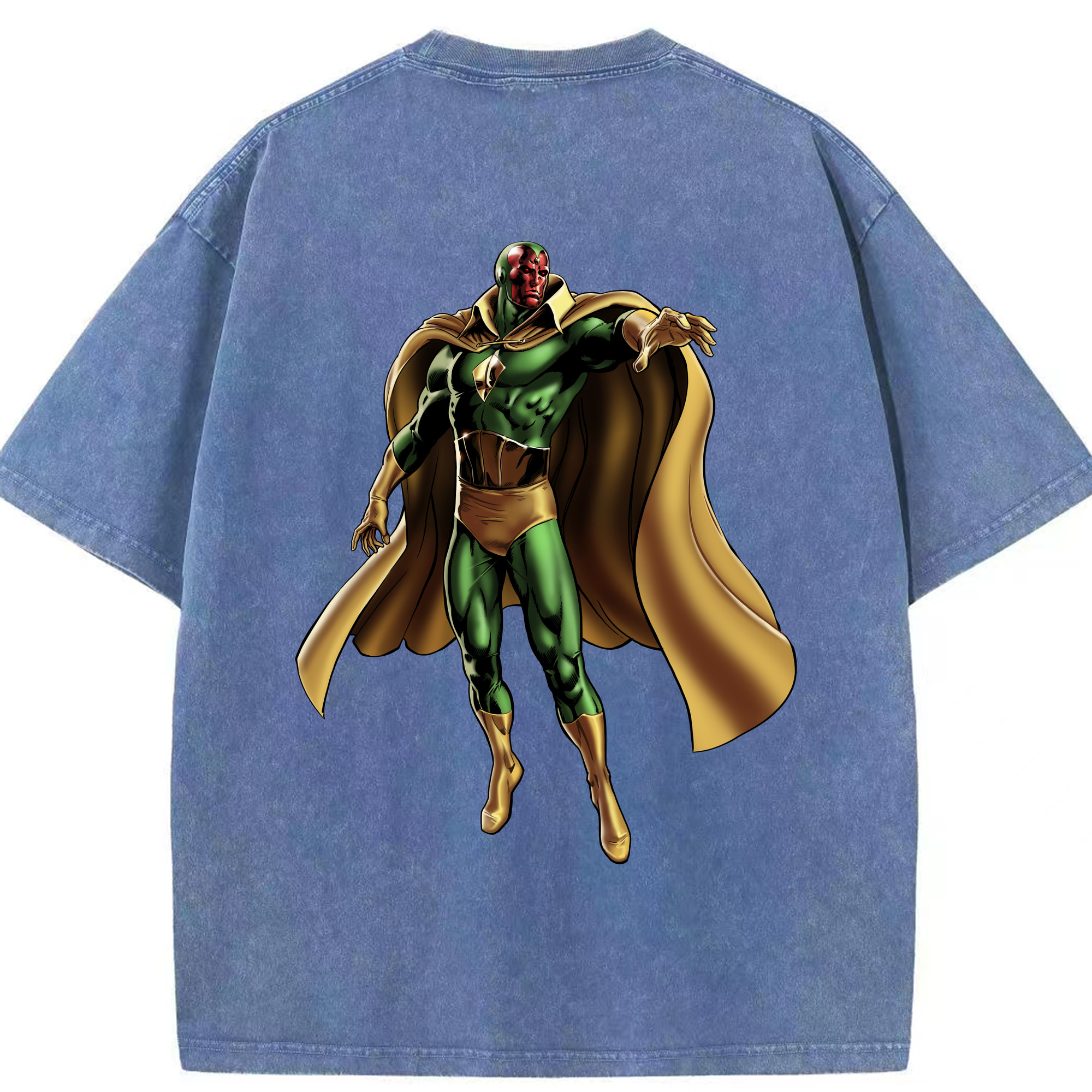 （画像用） アベンジャーズ The Avengers 綿100% ヴィンテージ風 半袖Tシャツ（背面プリント）