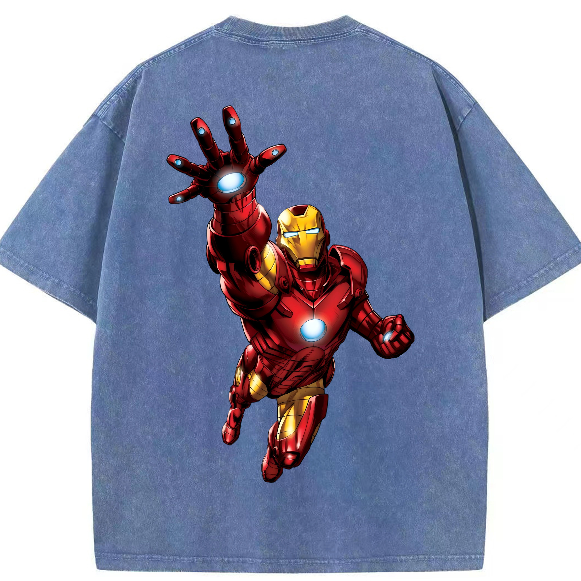 （画像用） アベンジャーズ The Avengers 綿100% ヴィンテージ風 半袖Tシャツ（背面プリント）
