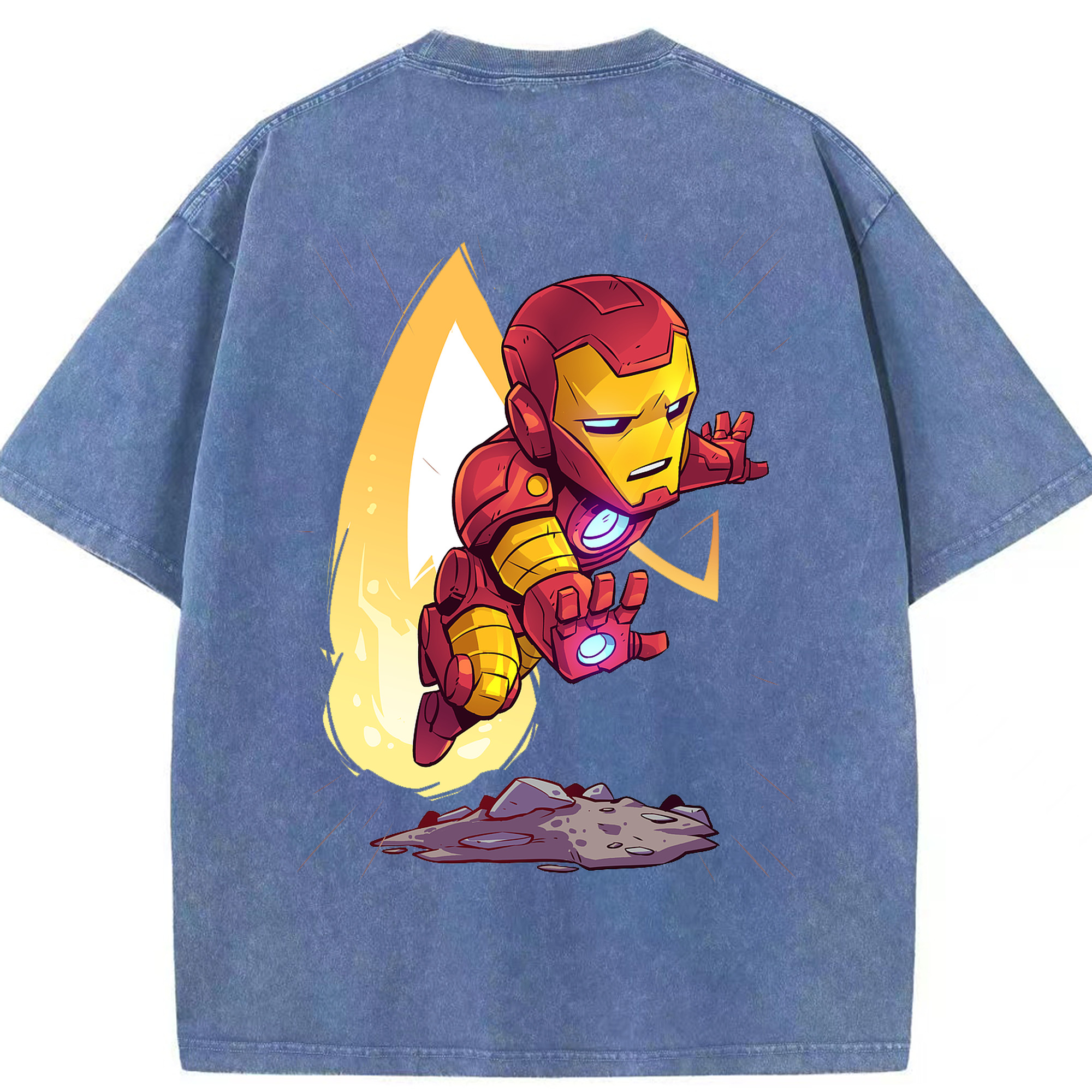 （画像用） アベンジャーズ The Avengers 綿100% ヴィンテージ風 半袖Tシャツ（背面プリント）