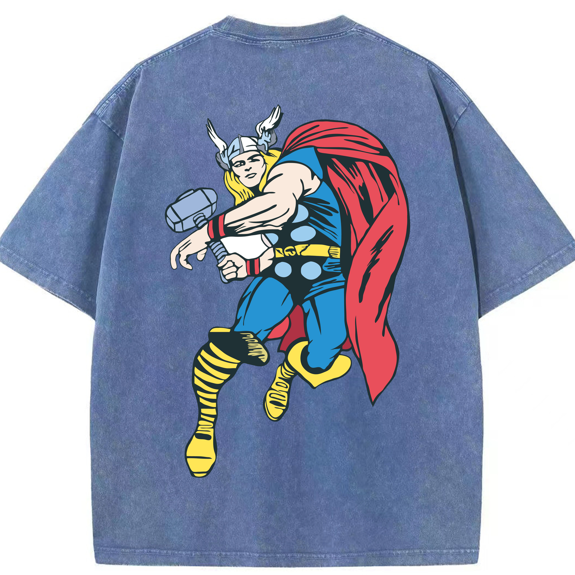 （画像用） アベンジャーズ The Avengers 綿100% ヴィンテージ風 半袖Tシャツ（背面プリント）