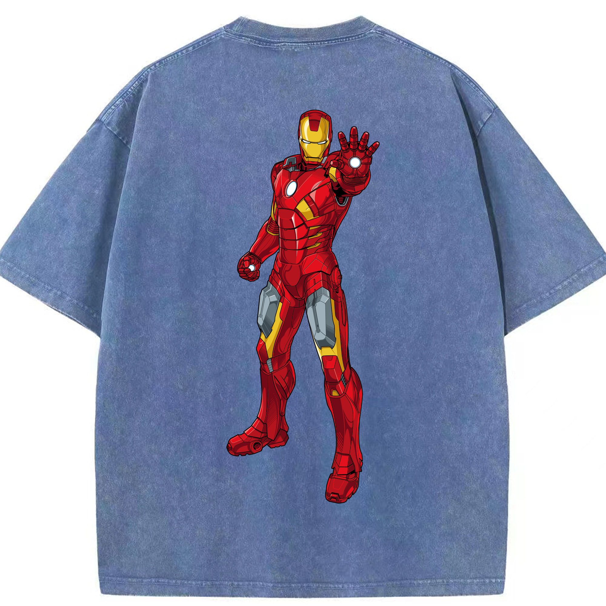 （画像用） アベンジャーズ The Avengers 綿100% ヴィンテージ風 半袖Tシャツ（背面プリント）