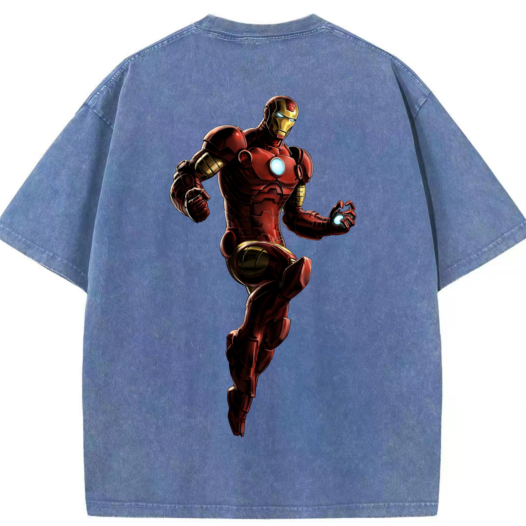 （画像用） アベンジャーズ The Avengers 綿100% ヴィンテージ風 半袖Tシャツ（背面プリント）