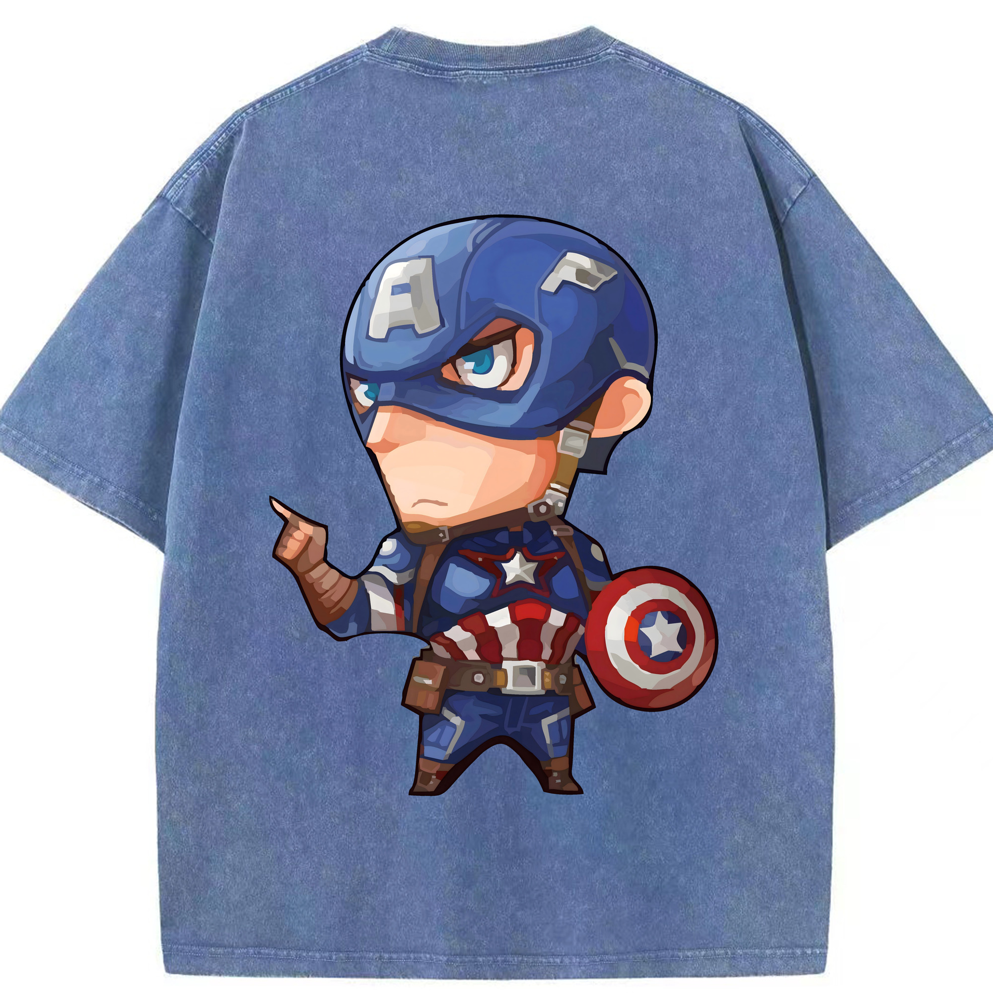 （画像用） アベンジャーズ The Avengers 綿100% ヴィンテージ風 半袖Tシャツ（背面プリント）