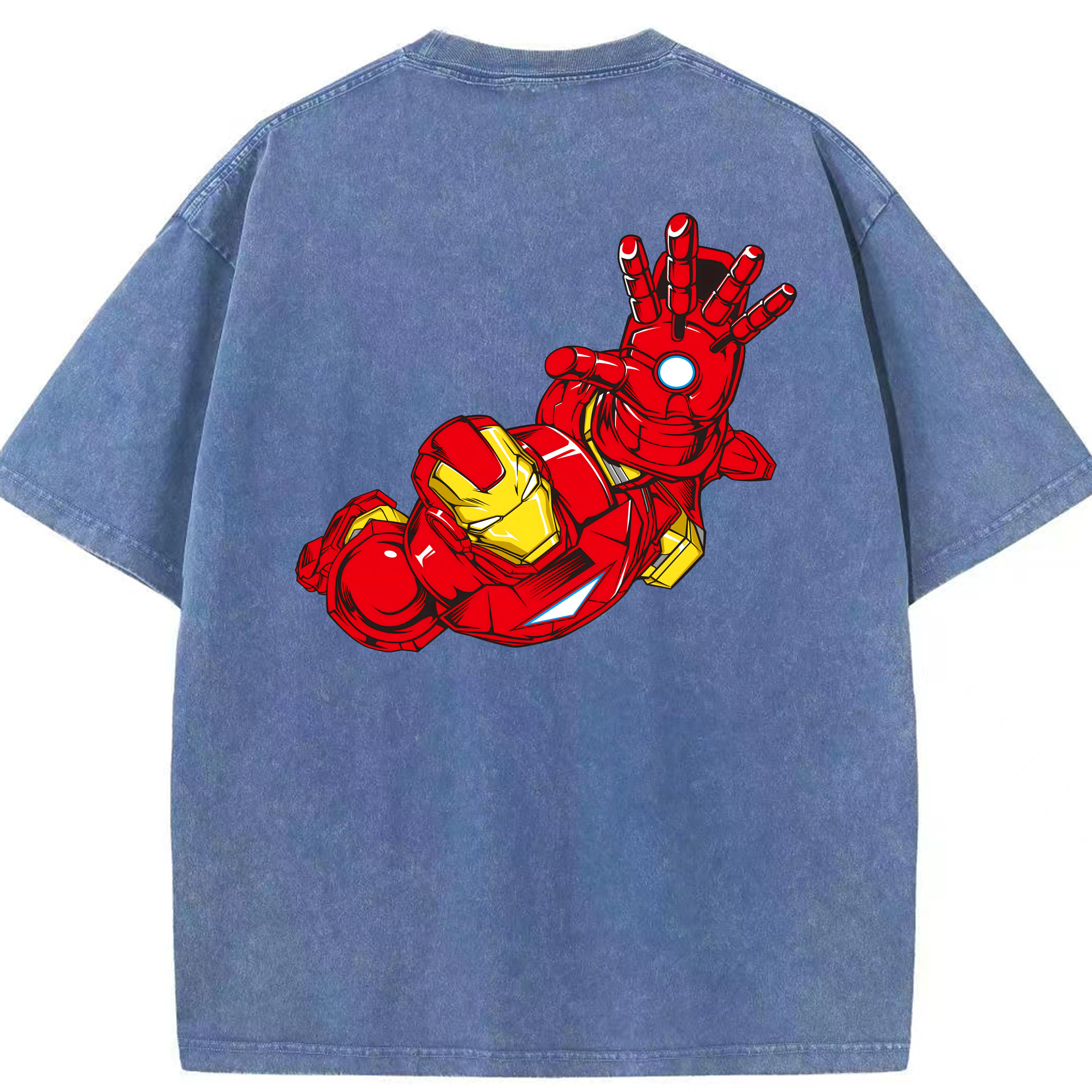 （画像用） アベンジャーズ The Avengers 綿100% ヴィンテージ風 半袖Tシャツ（背面プリント）