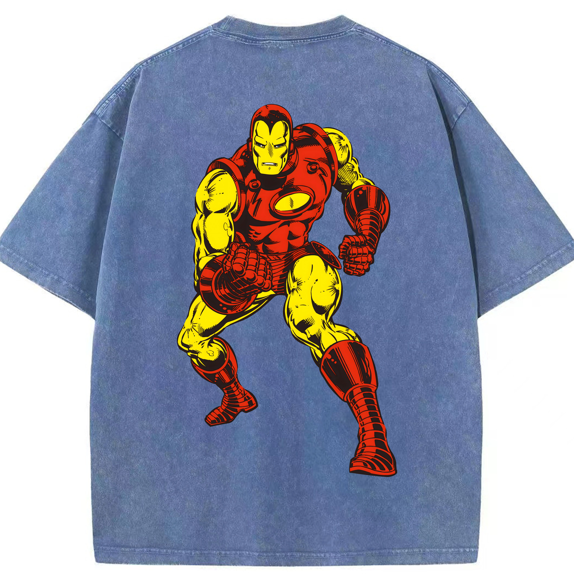 （画像用） アベンジャーズ The Avengers 綿100% ヴィンテージ風 半袖Tシャツ（背面プリント）