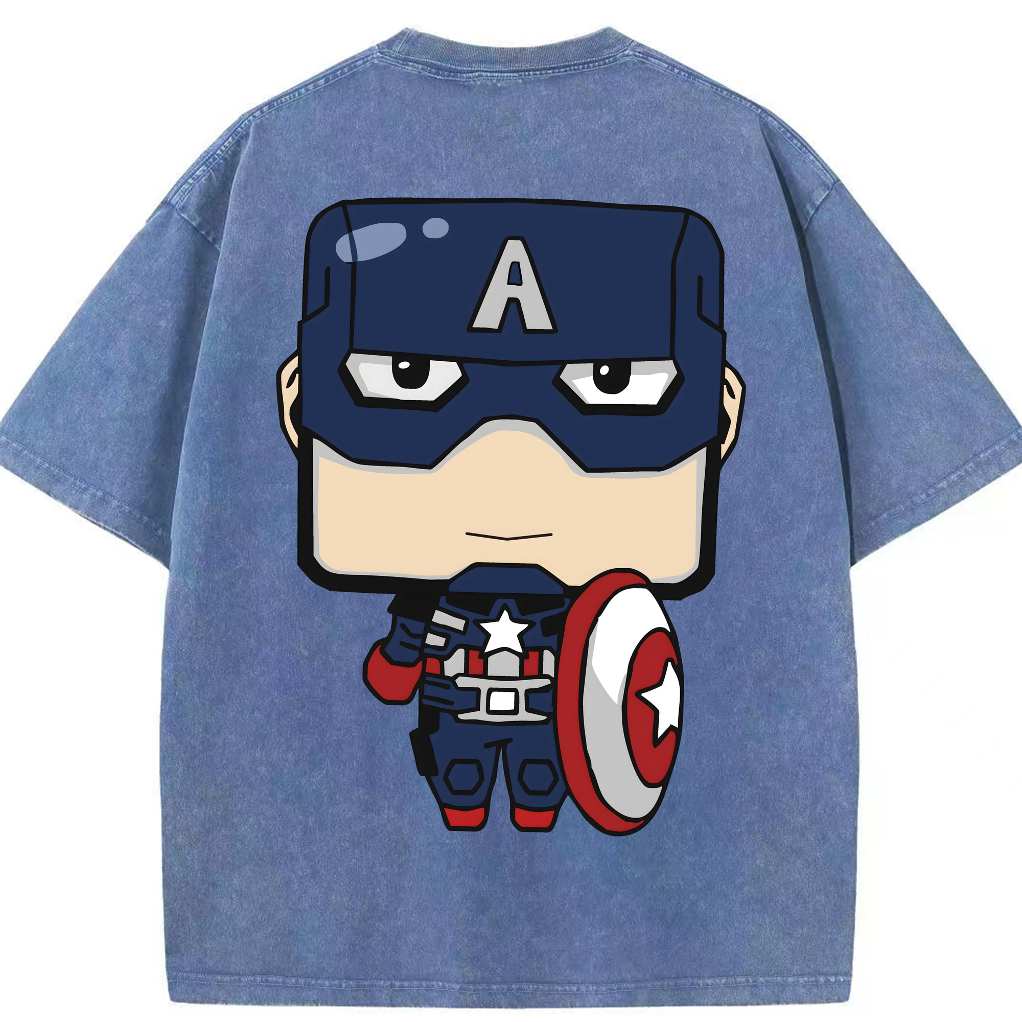 （画像用） アベンジャーズ The Avengers 綿100% ヴィンテージ風 半袖Tシャツ（背面プリント）