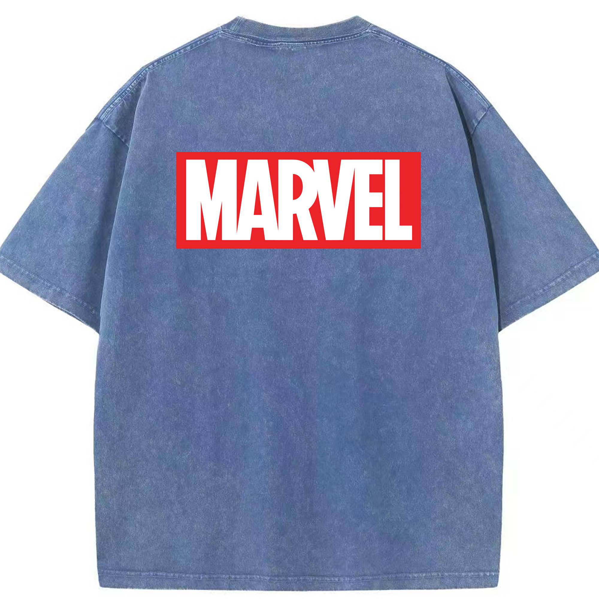 （画像用） アベンジャーズ The Avengers 綿100% ヴィンテージ風 半袖Tシャツ（背面プリント）