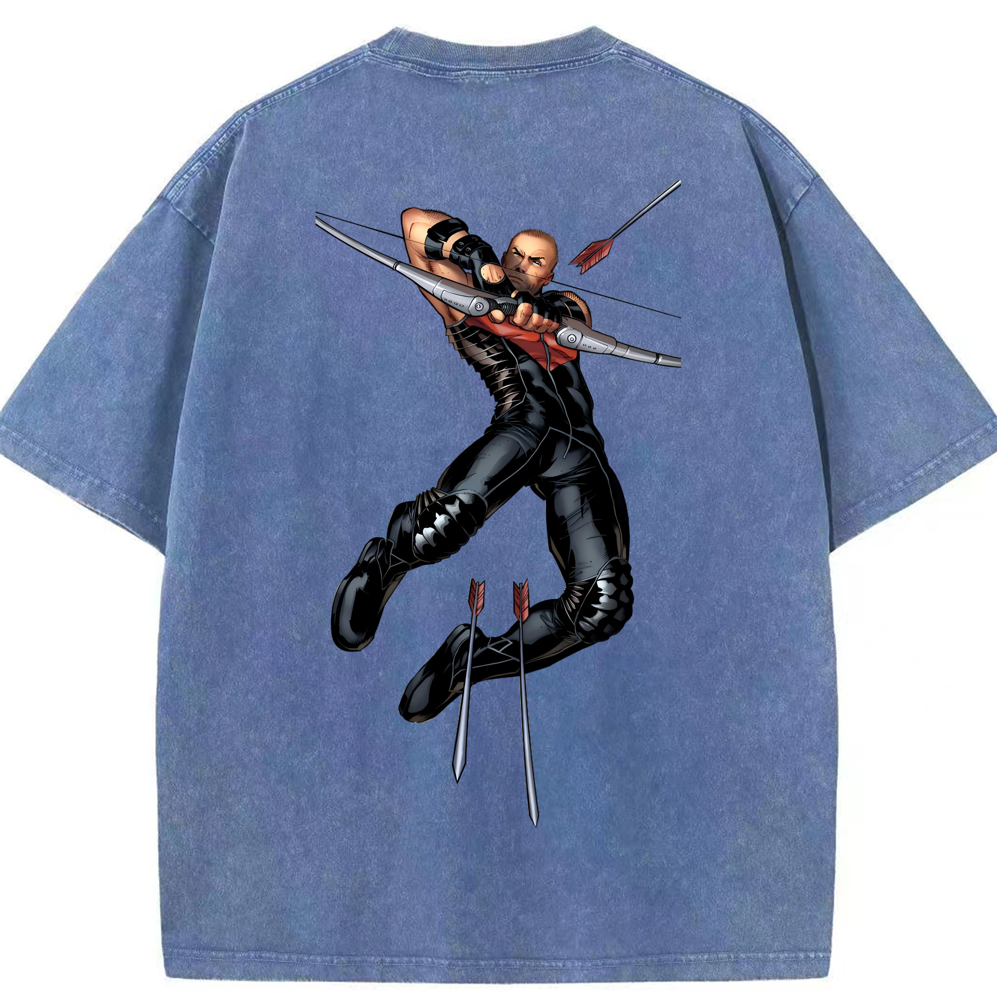 （画像用） アベンジャーズ The Avengers 綿100% ヴィンテージ風 半袖Tシャツ（背面プリント）
