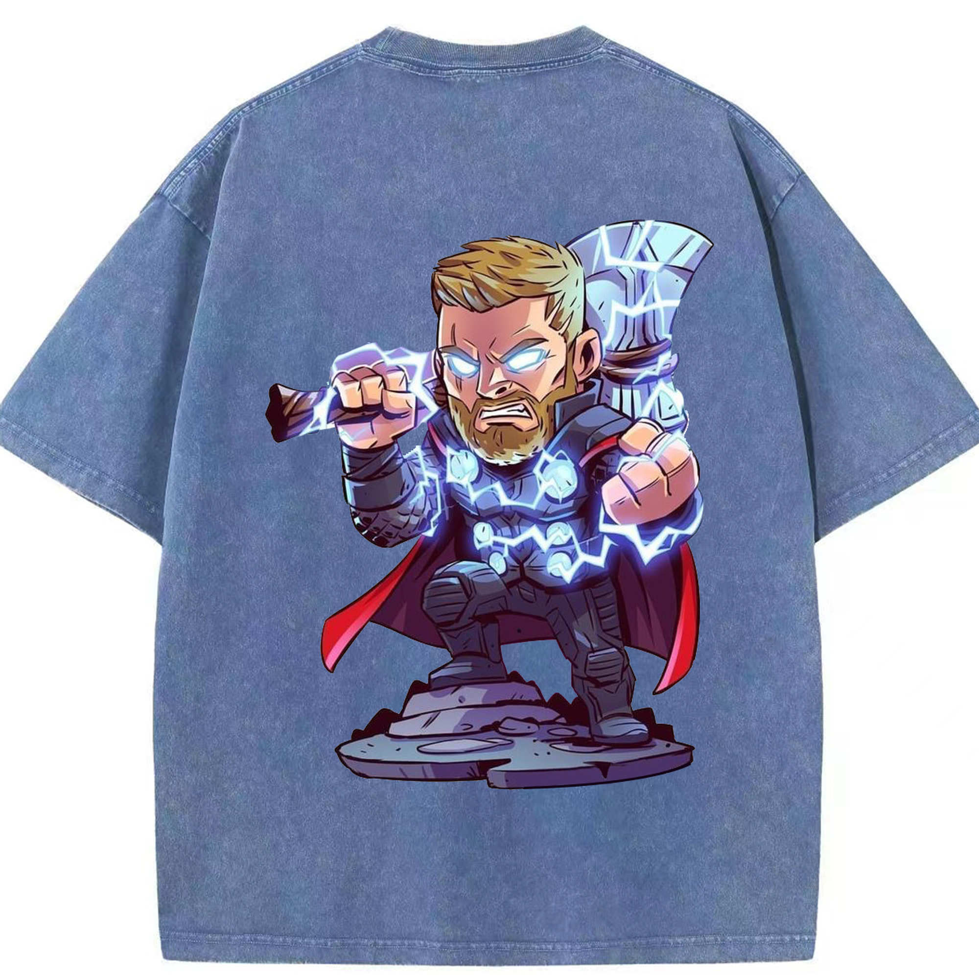 （画像用） アベンジャーズ The Avengers 綿100% ヴィンテージ風 半袖Tシャツ（背面プリント）