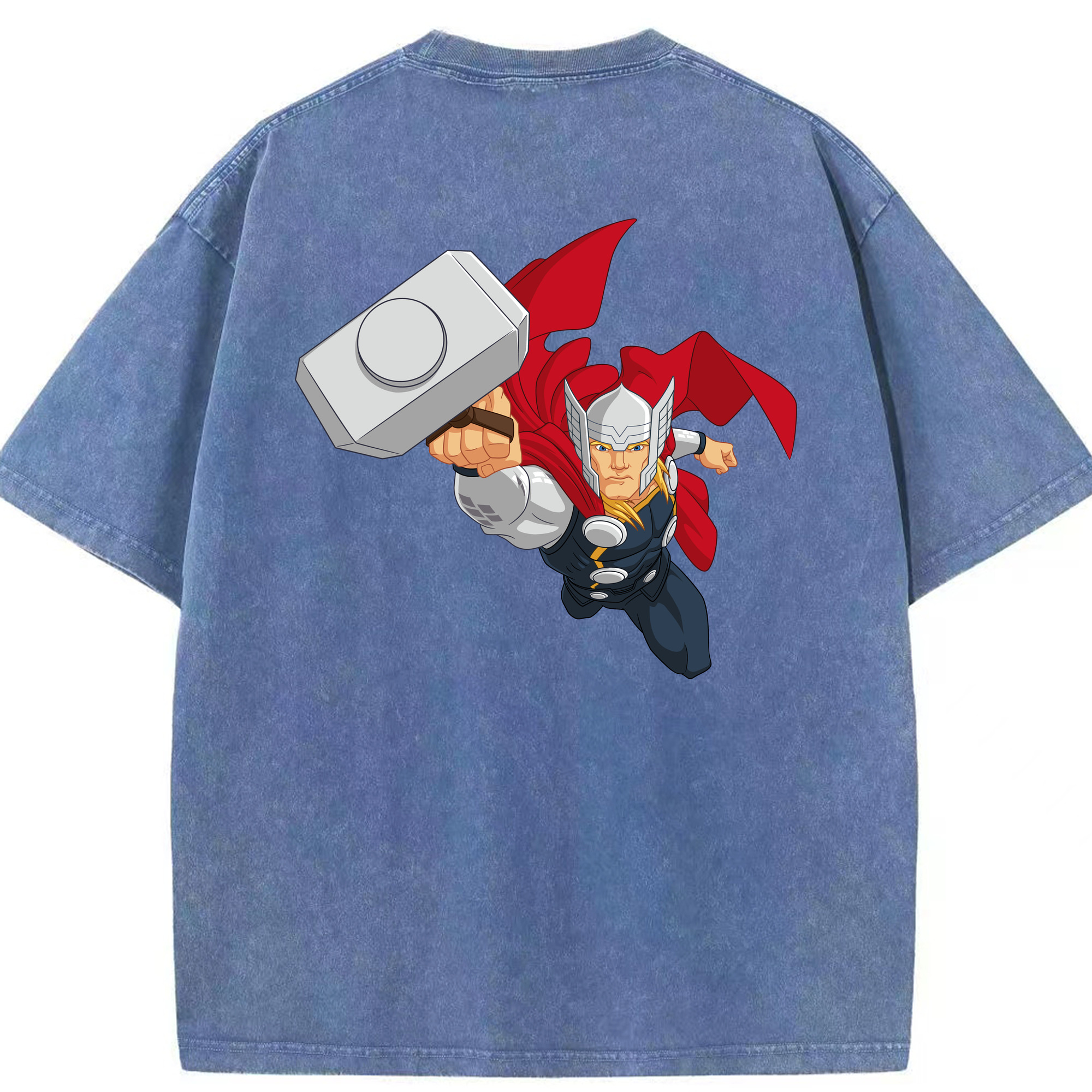 （画像用） アベンジャーズ The Avengers 綿100% ヴィンテージ風 半袖Tシャツ（背面プリント）