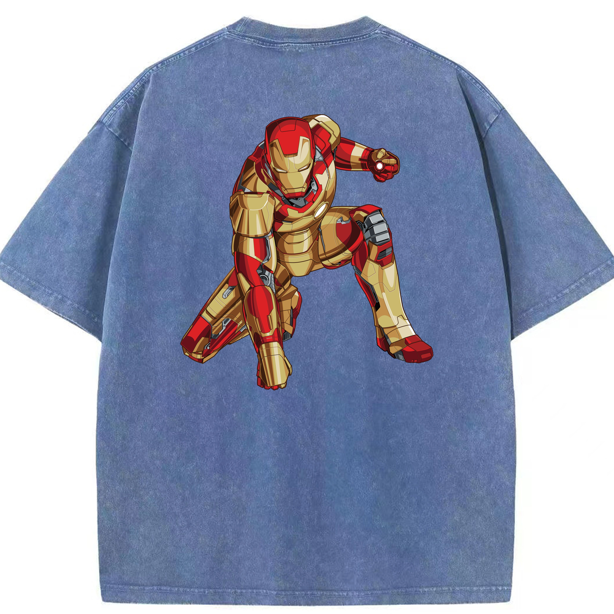 （画像用） アベンジャーズ The Avengers 綿100% ヴィンテージ風 半袖Tシャツ（背面プリント）