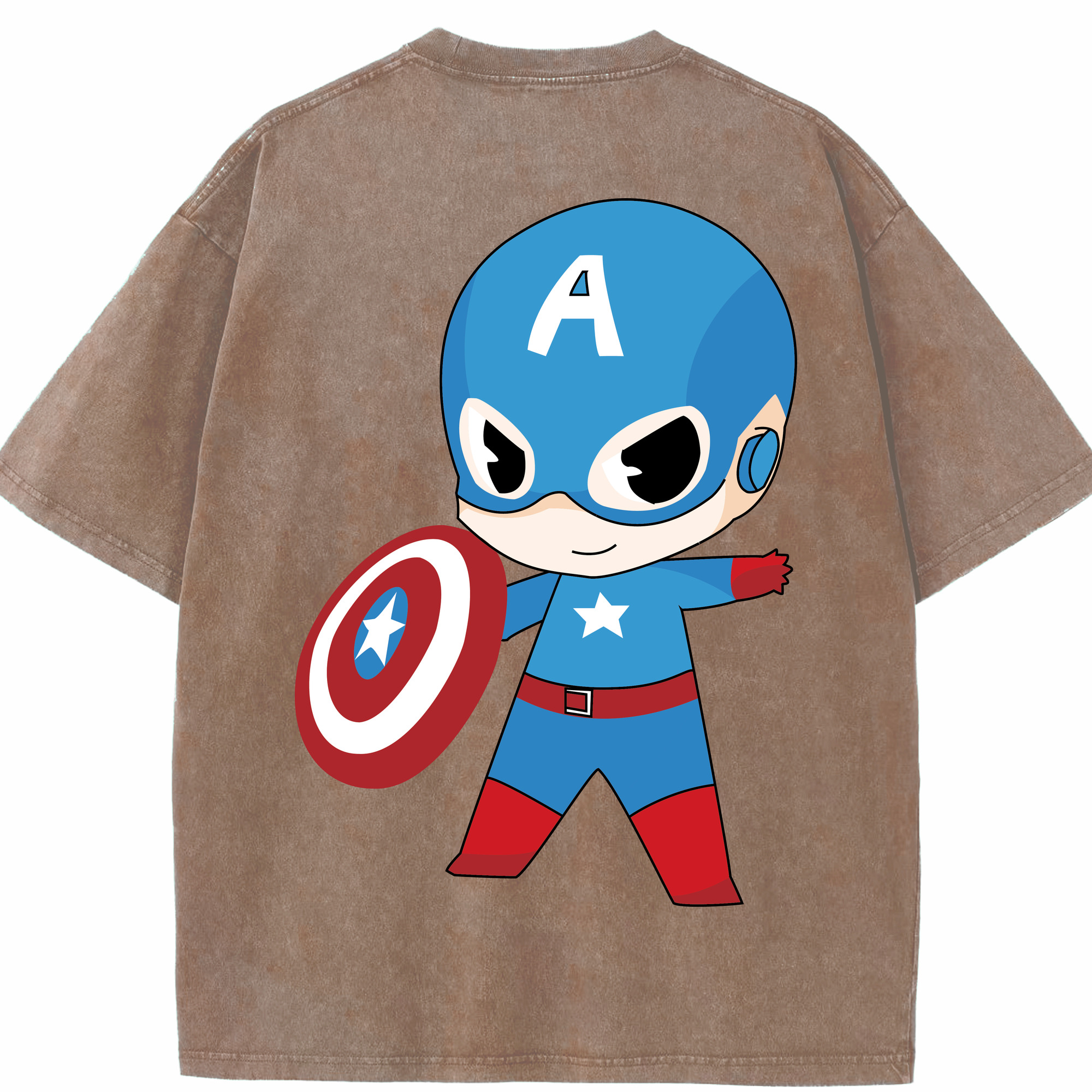 （画像用） アベンジャーズ The Avengers 綿100% ヴィンテージ風 半袖Tシャツ（背面プリント）
