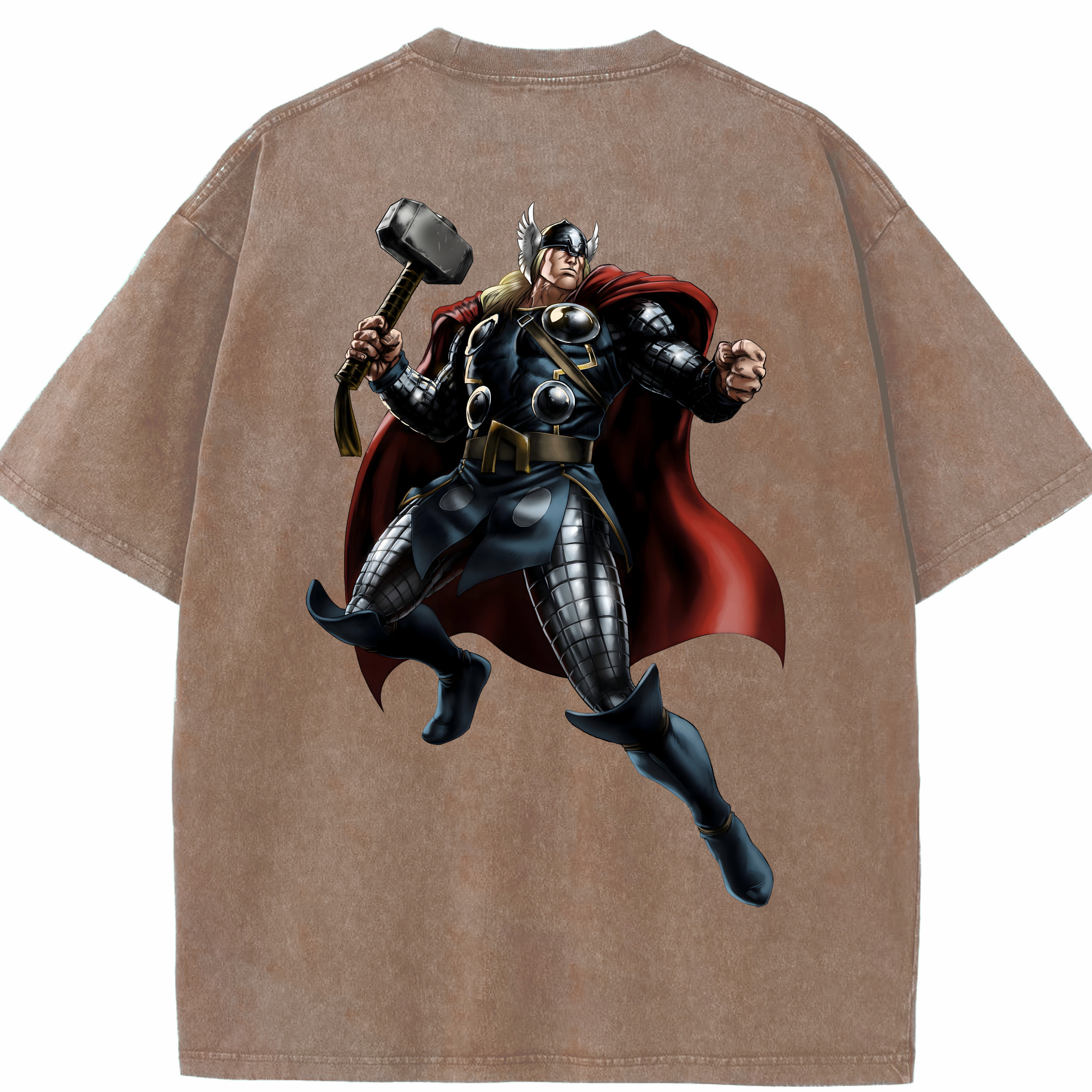 （画像用） アベンジャーズ The Avengers 綿100% ヴィンテージ風 半袖Tシャツ（背面プリント）