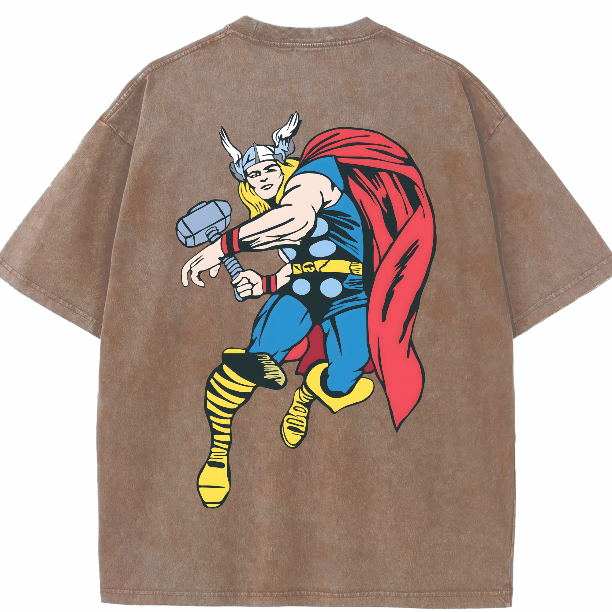 （画像用） アベンジャーズ The Avengers 綿100% ヴィンテージ風 半袖Tシャツ（背面プリント）