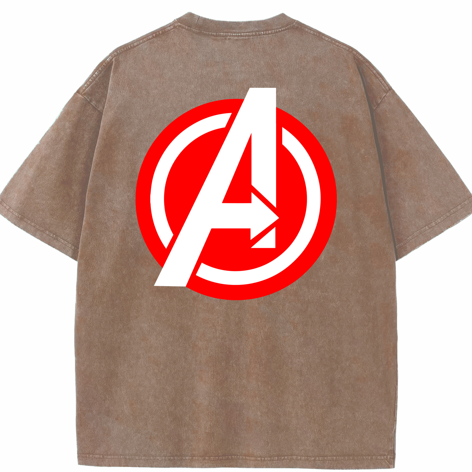 （画像用） アベンジャーズ The Avengers 綿100% ヴィンテージ風 半袖Tシャツ（背面プリント）