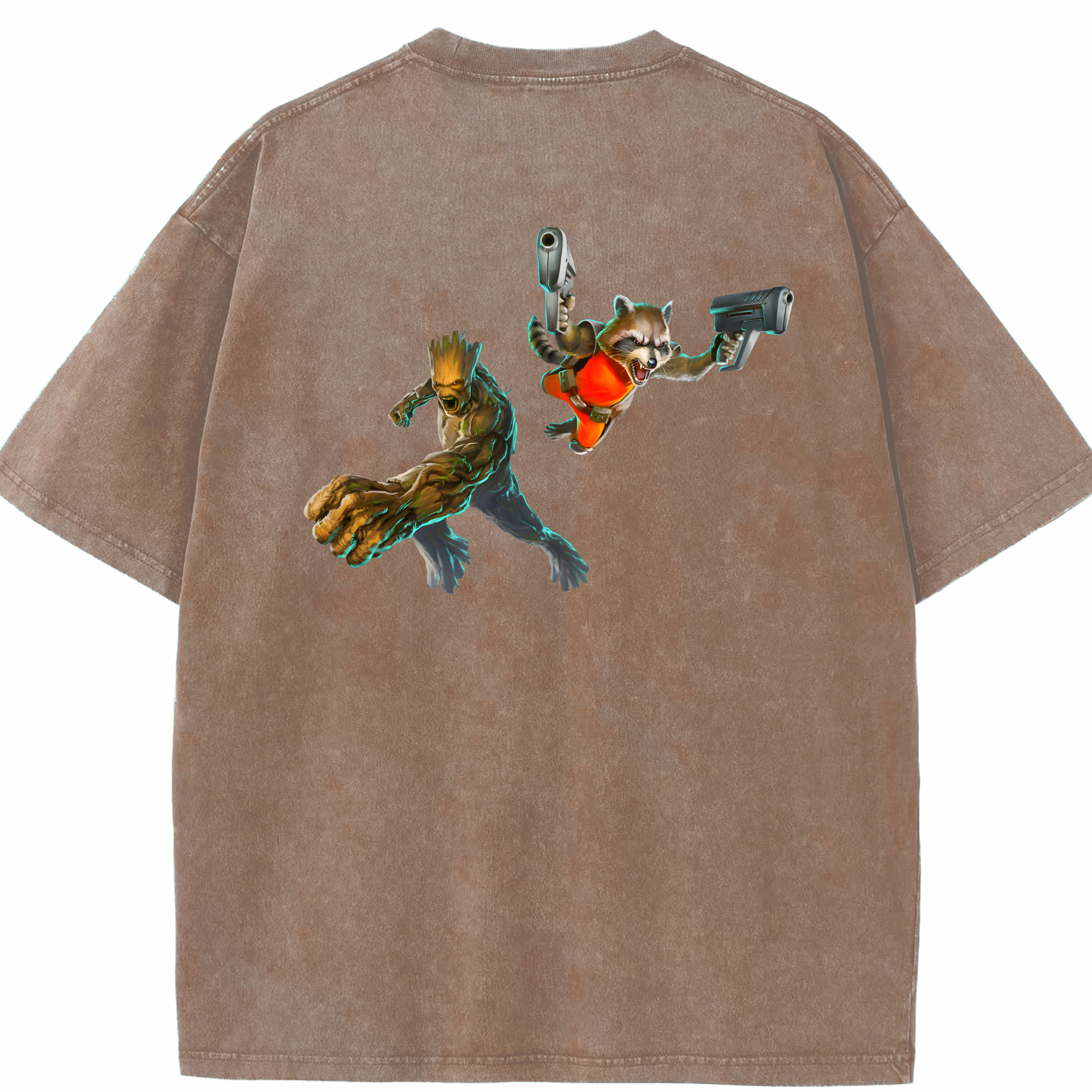 （画像用） アベンジャーズ The Avengers 綿100% ヴィンテージ風 半袖Tシャツ（背面プリント）