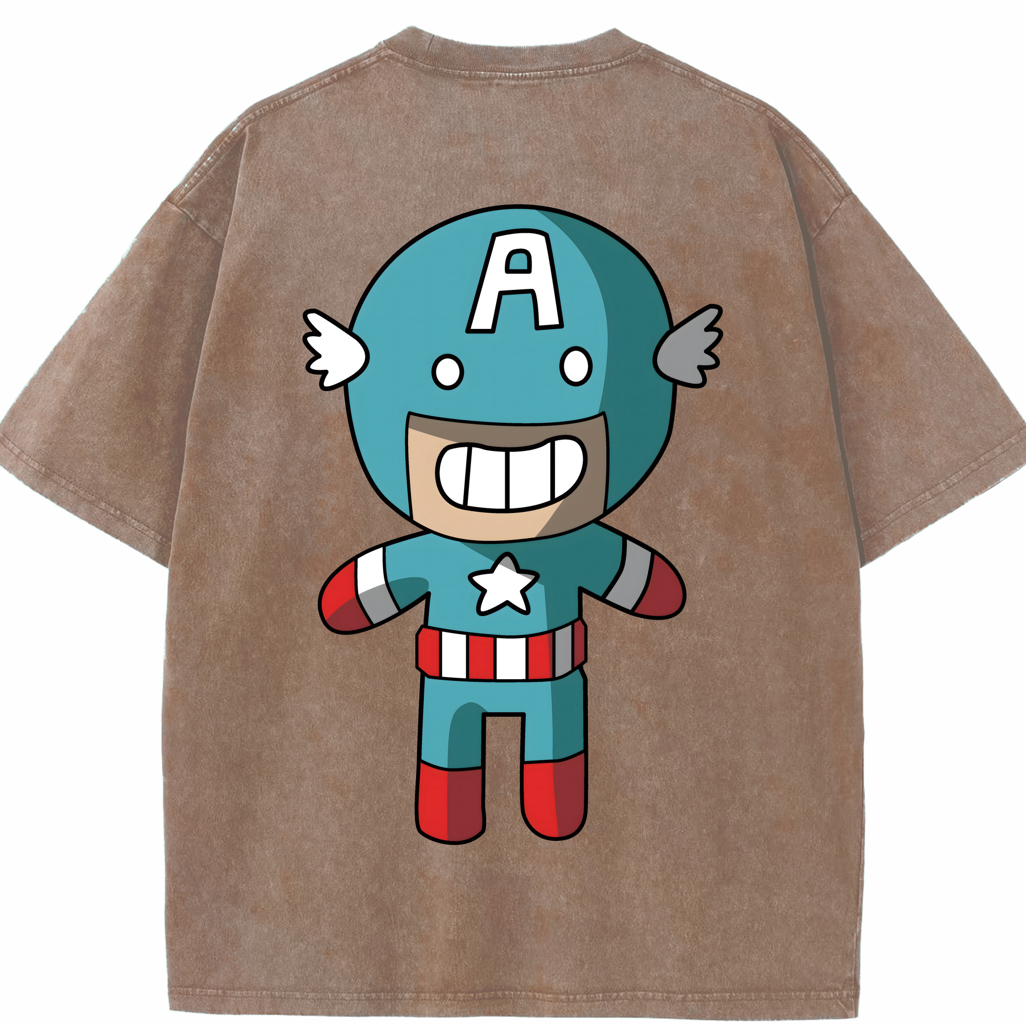 （画像用） アベンジャーズ The Avengers 綿100% ヴィンテージ風 半袖Tシャツ（背面プリント）