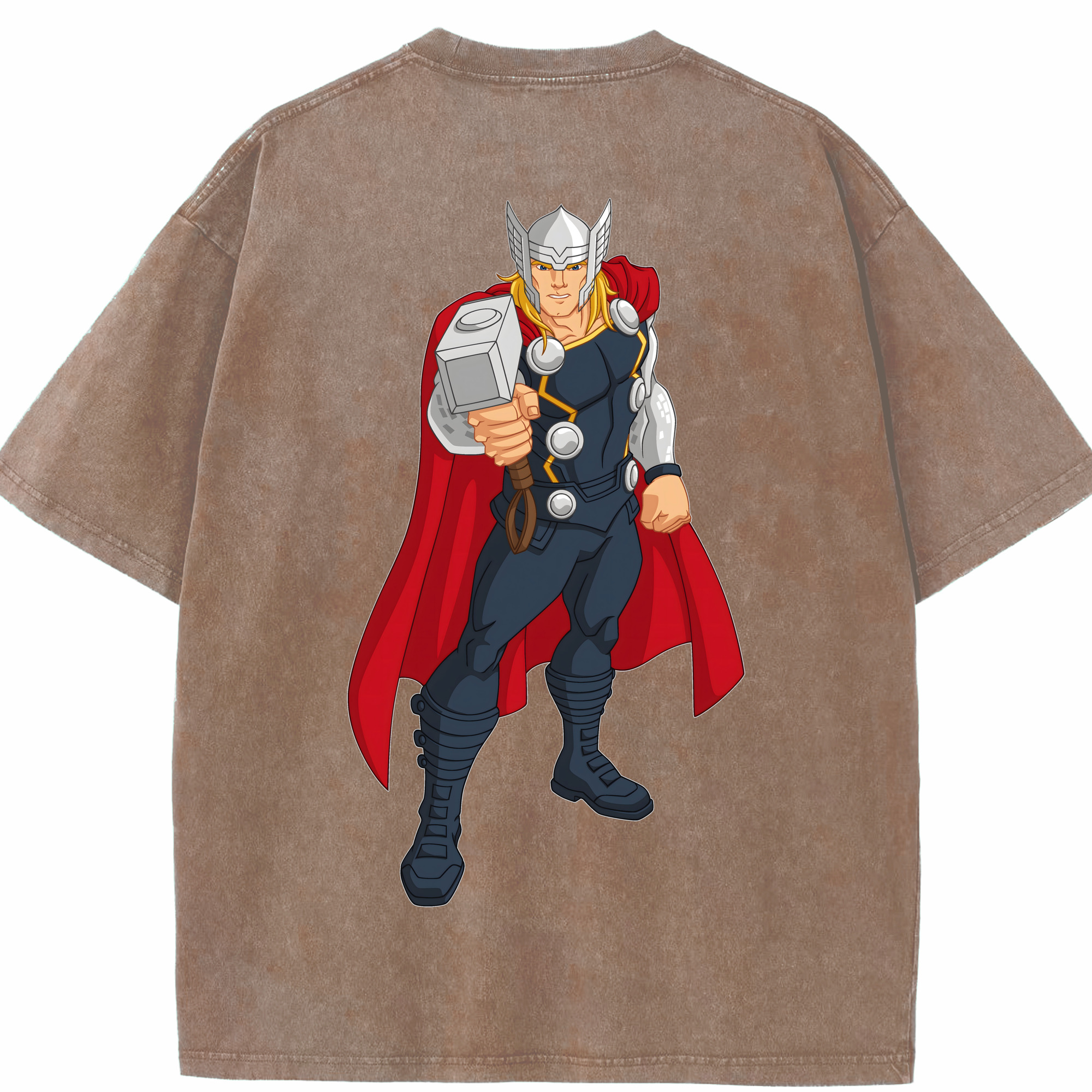 （画像用） アベンジャーズ The Avengers 綿100% ヴィンテージ風 半袖Tシャツ（背面プリント）