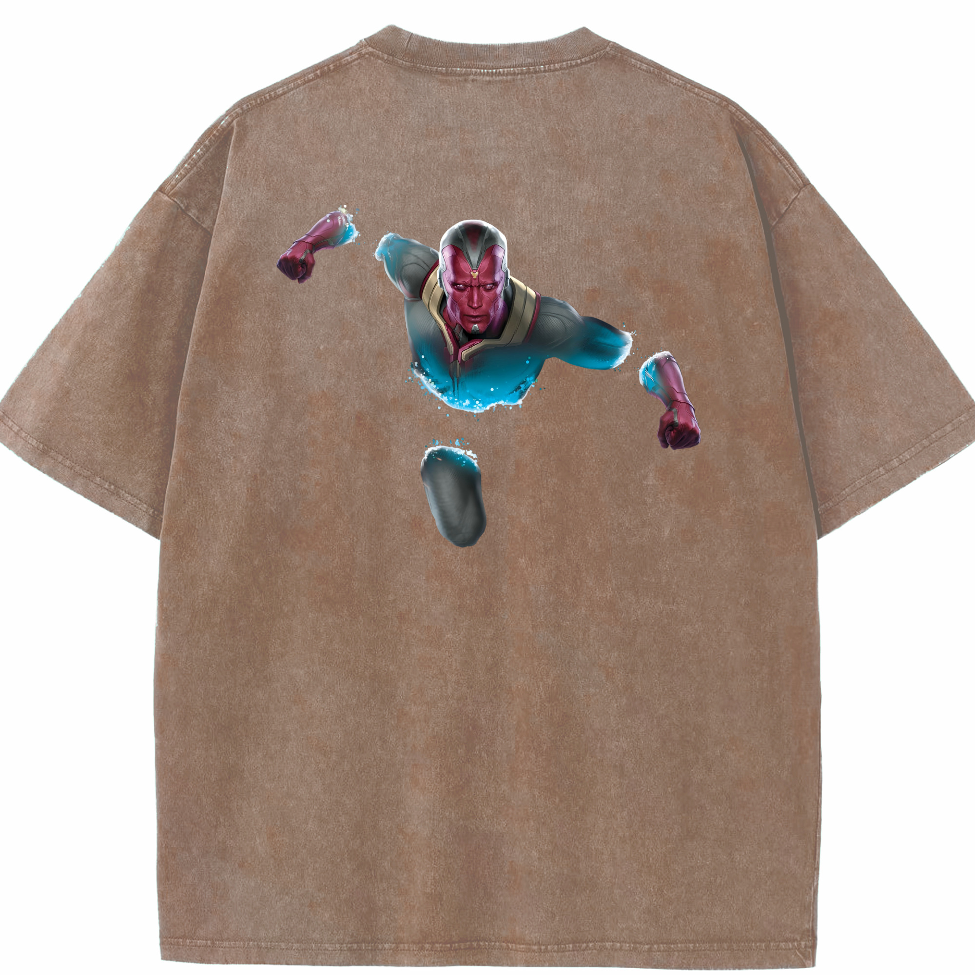 （画像用） アベンジャーズ The Avengers 綿100% ヴィンテージ風 半袖Tシャツ（背面プリント）