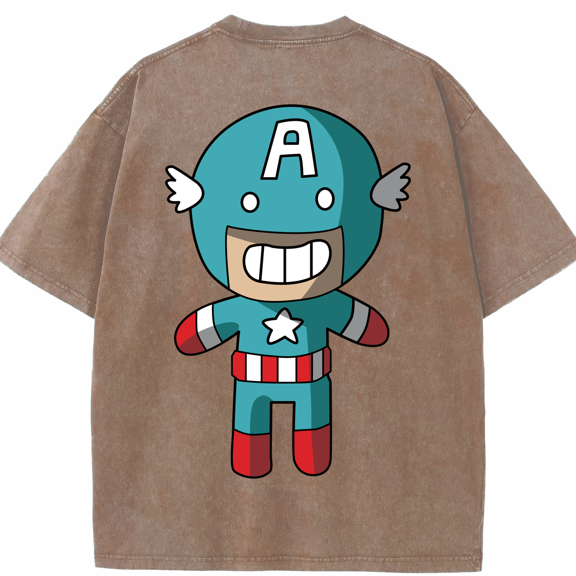 （画像用） アベンジャーズ The Avengers 綿100% ヴィンテージ風 半袖Tシャツ（背面プリント）