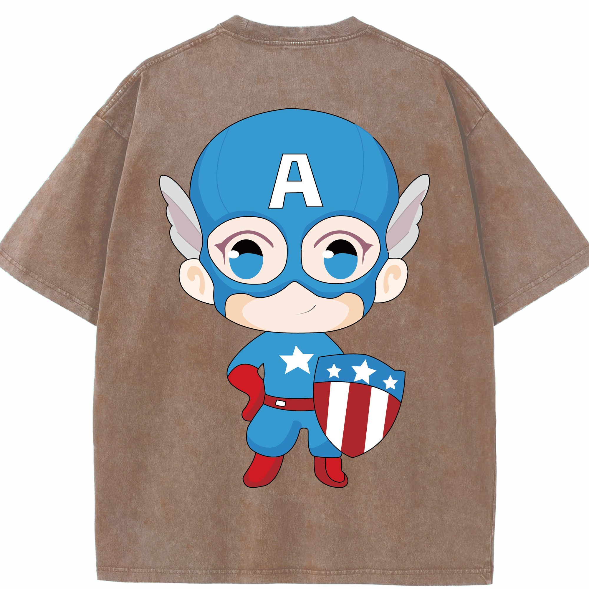 （画像用） アベンジャーズ The Avengers 綿100% ヴィンテージ風 半袖Tシャツ（背面プリント）