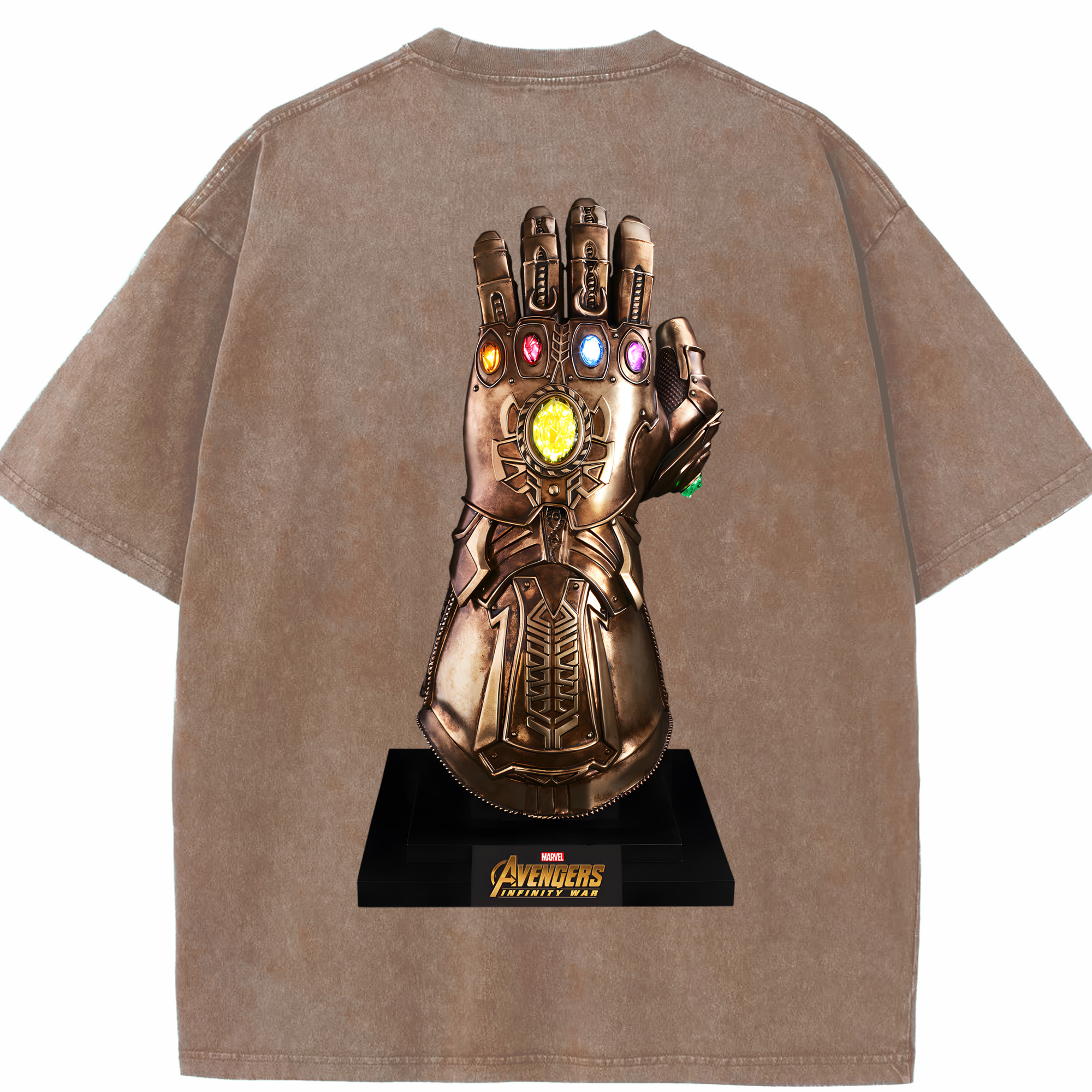 （画像用） アベンジャーズ The Avengers 綿100% ヴィンテージ風 半袖Tシャツ（背面プリント）