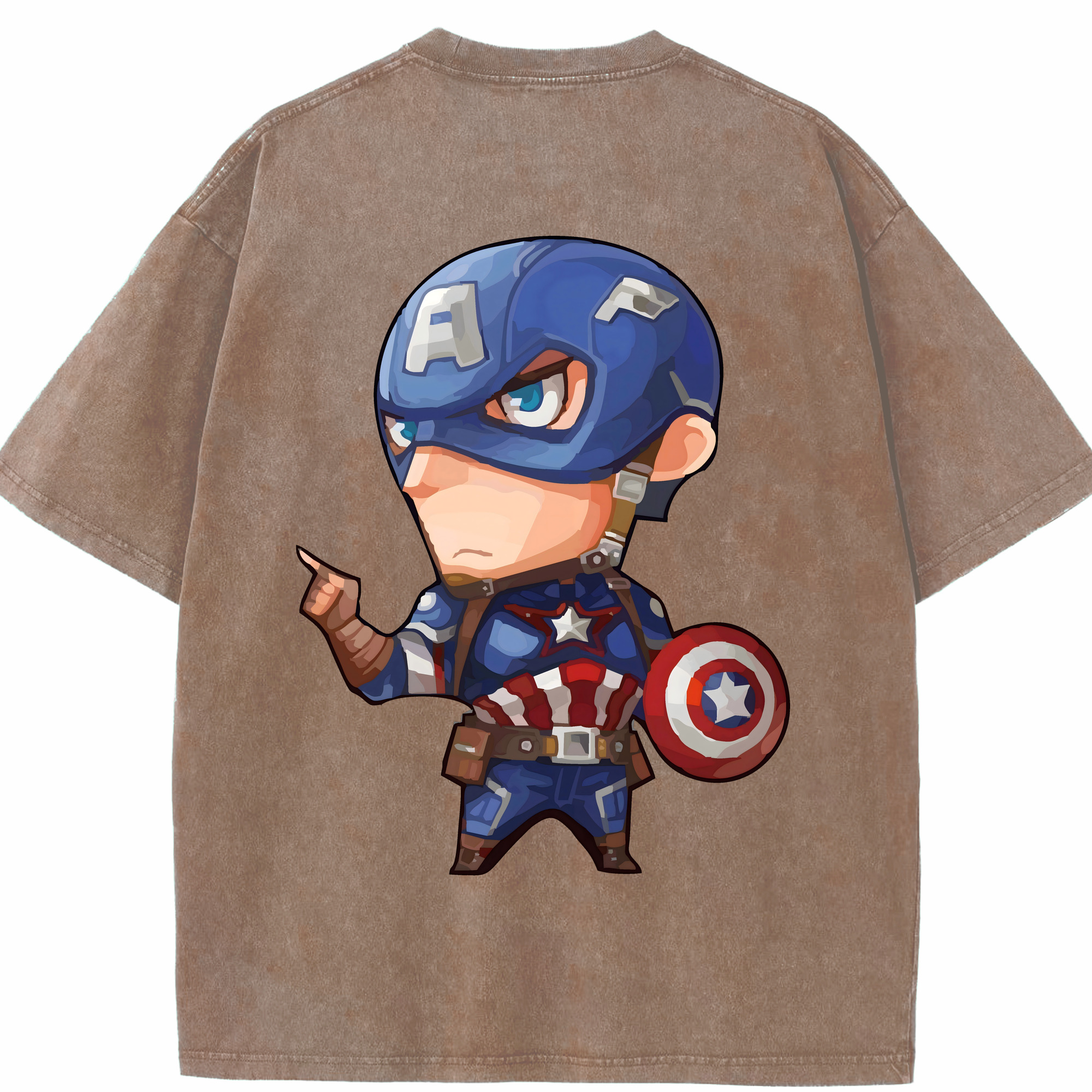 （画像用） アベンジャーズ The Avengers 綿100% ヴィンテージ風 半袖Tシャツ（背面プリント）