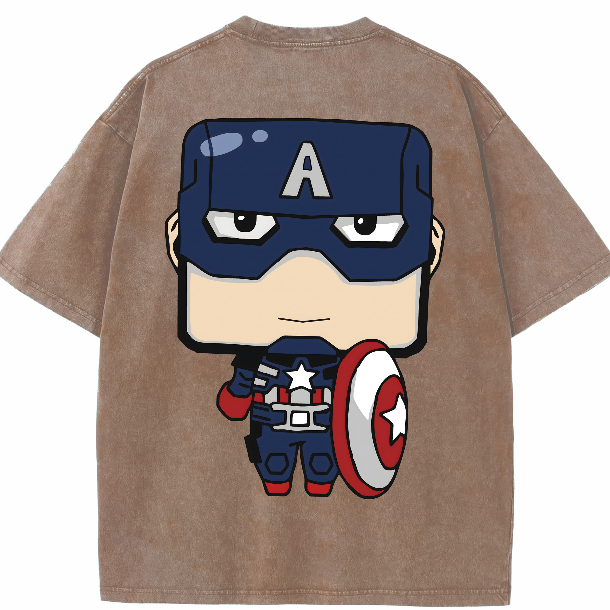（画像用） アベンジャーズ The Avengers 綿100% ヴィンテージ風 半袖Tシャツ（背面プリント）