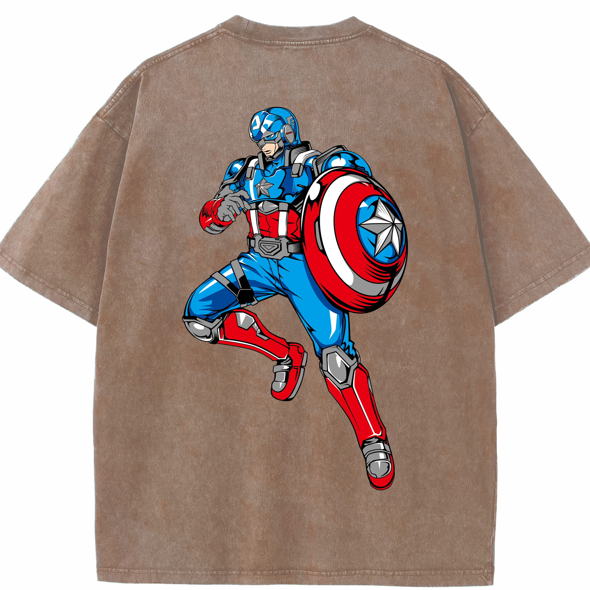 （画像用） アベンジャーズ The Avengers 綿100% ヴィンテージ風 半袖Tシャツ（背面プリント）
