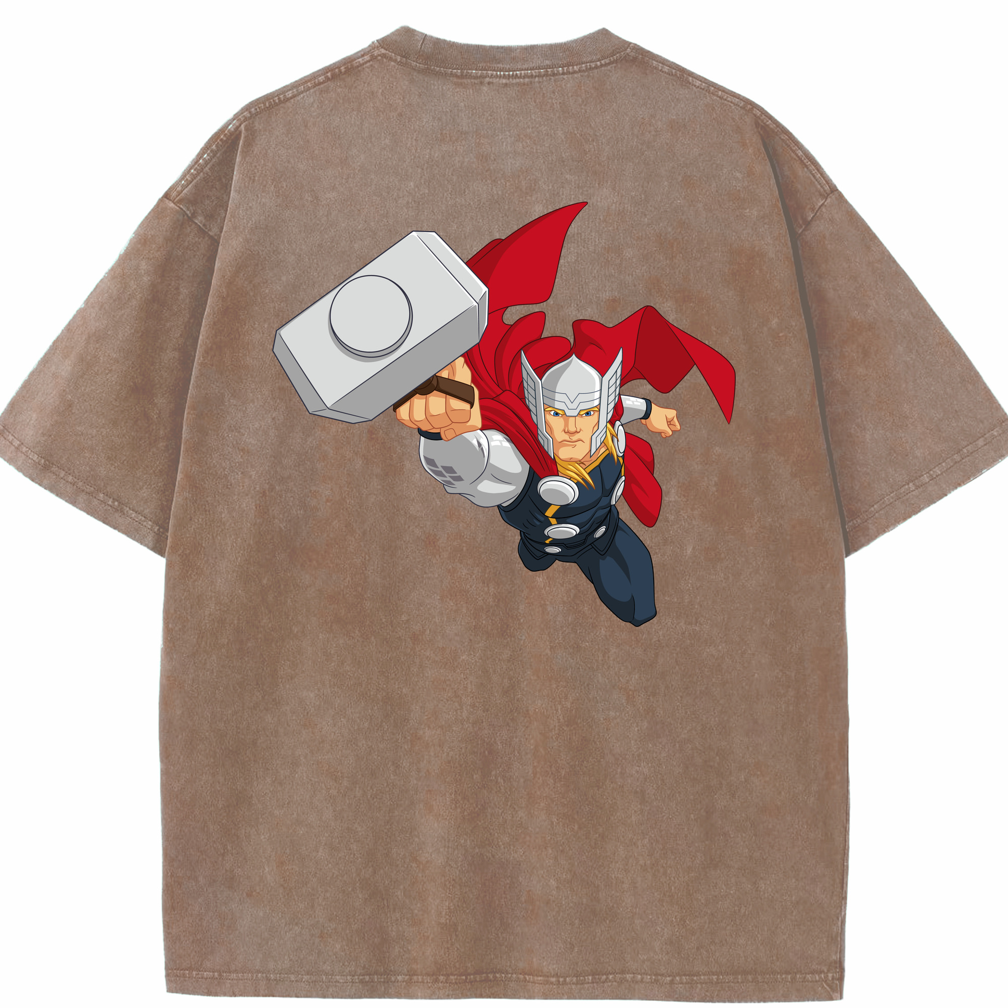 （画像用） アベンジャーズ The Avengers 綿100% ヴィンテージ風 半袖Tシャツ（背面プリント）