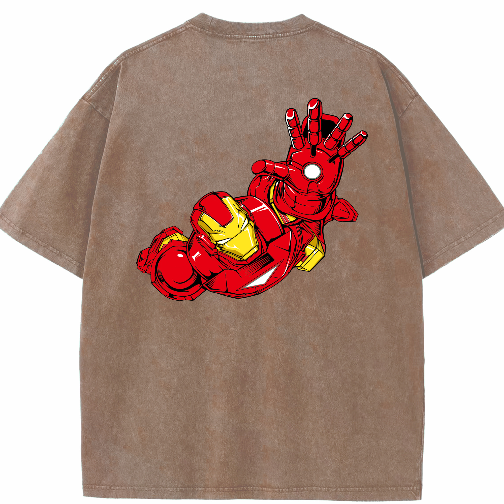 （画像用） アベンジャーズ The Avengers 綿100% ヴィンテージ風 半袖Tシャツ（背面プリント）
