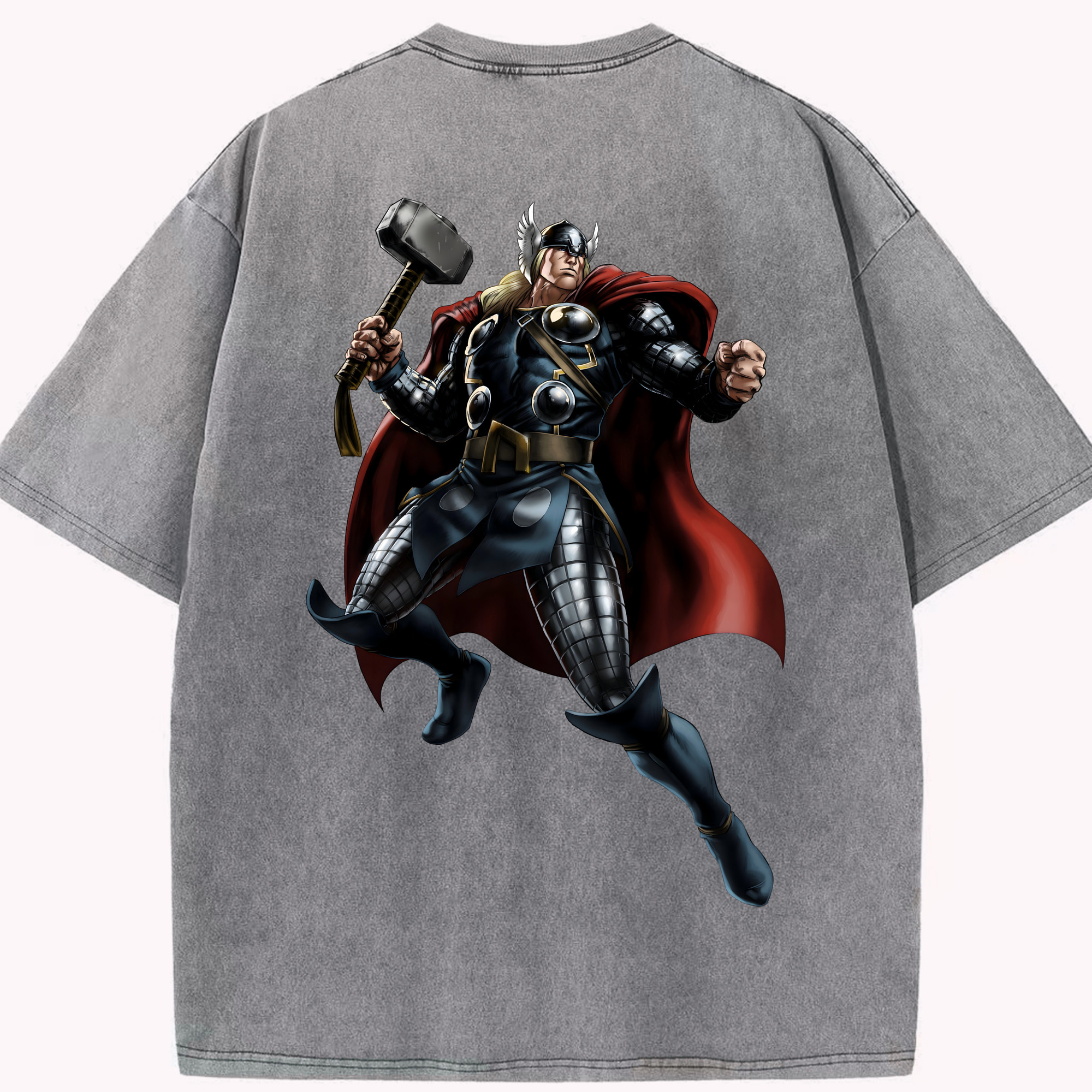 （画像用） アベンジャーズ The Avengers 綿100% ヴィンテージ風 半袖Tシャツ（背面プリント）