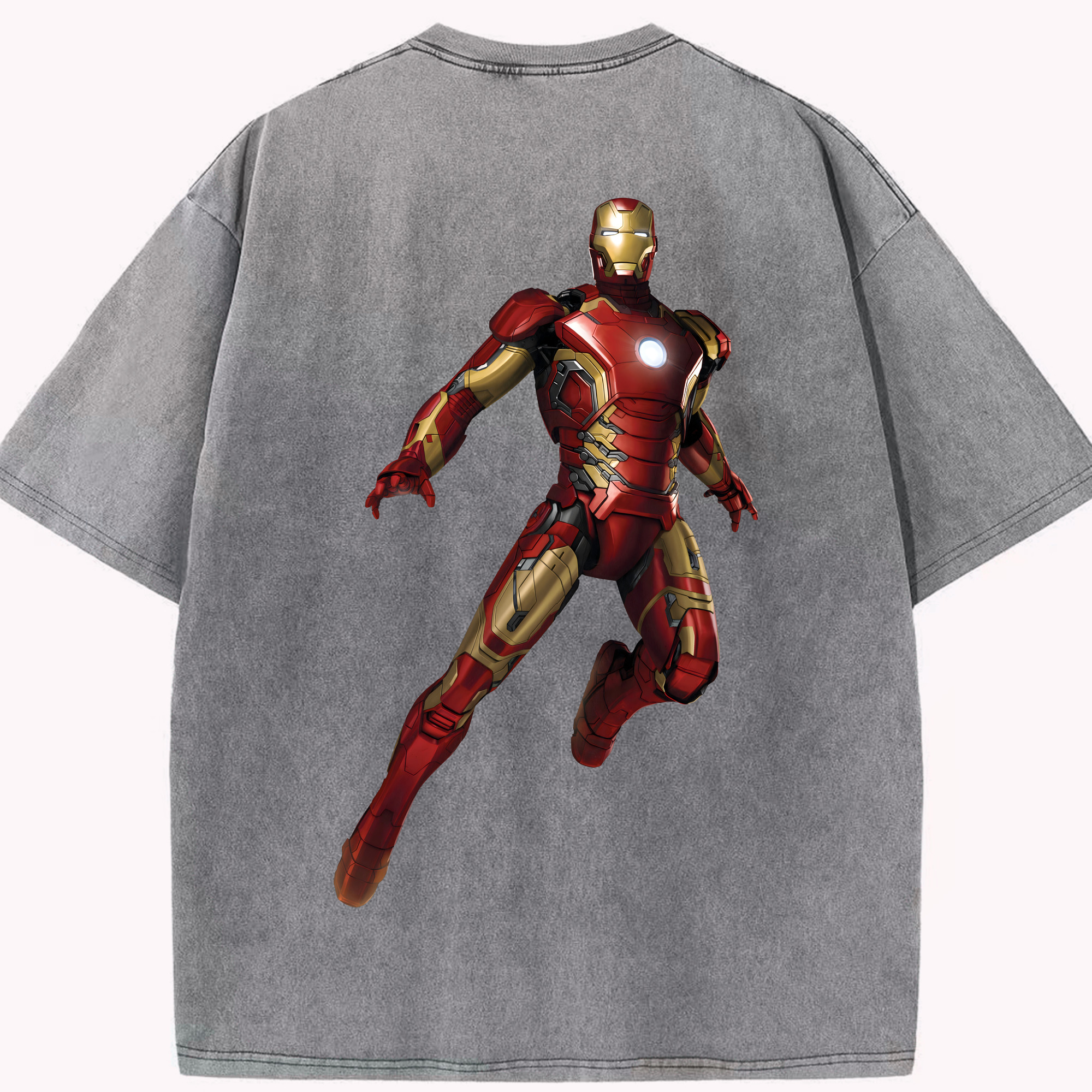 （画像用） アベンジャーズ The Avengers 綿100% ヴィンテージ風 半袖Tシャツ（背面プリント）