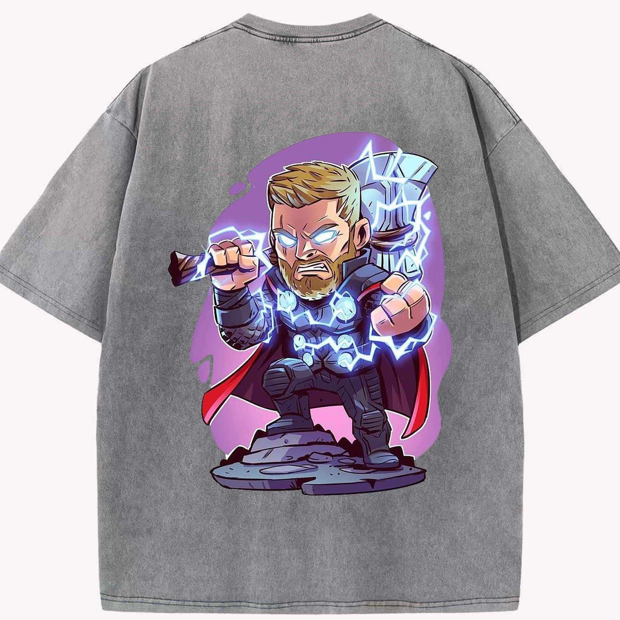 （画像用） アベンジャーズ The Avengers 綿100% ヴィンテージ風 半袖Tシャツ（背面プリント）