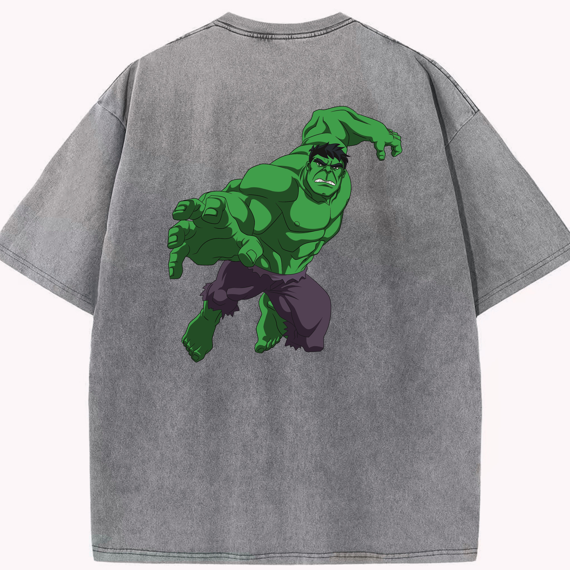 （画像用） アベンジャーズ The Avengers 綿100% ヴィンテージ風 半袖Tシャツ（背面プリント）